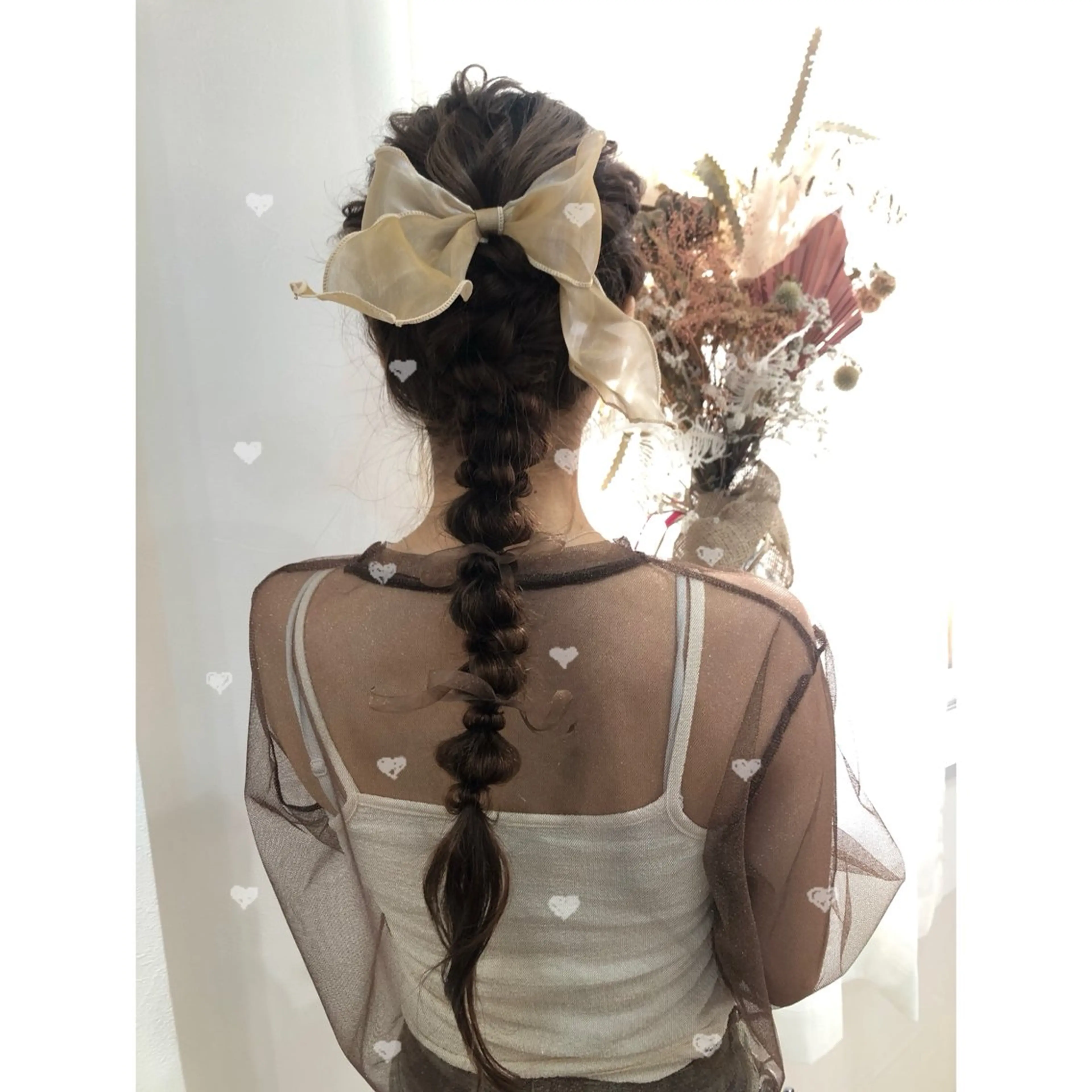 ロング ヘアアレンジ 🐈‍⬛momo🐾 ダブルカラーのヘアスタイル