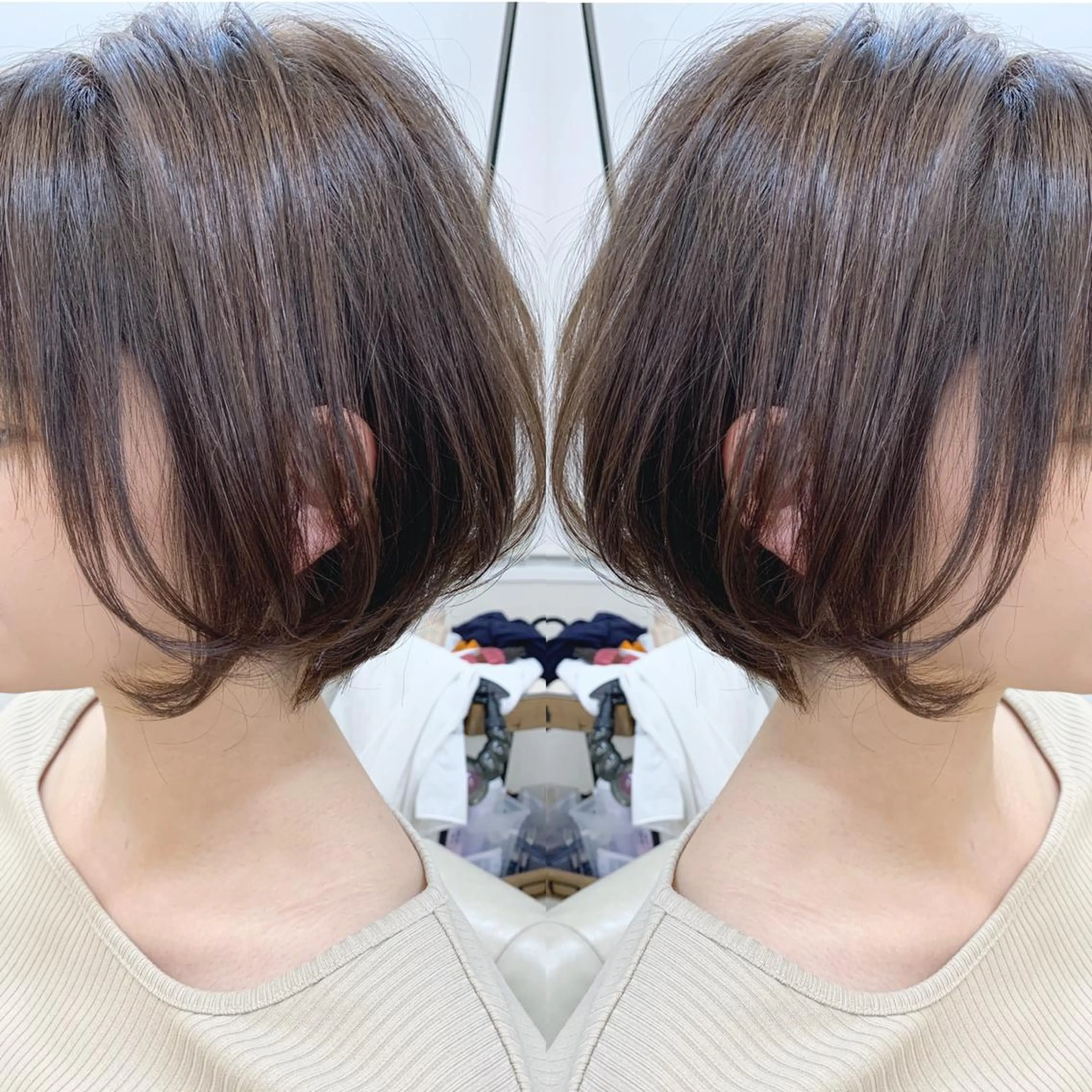 【ご新規様限定】小顔効果抜群！似合わせカット+前髪縮毛矯正+集中ケア ハホニコトリートメント11000円→4500円の写真