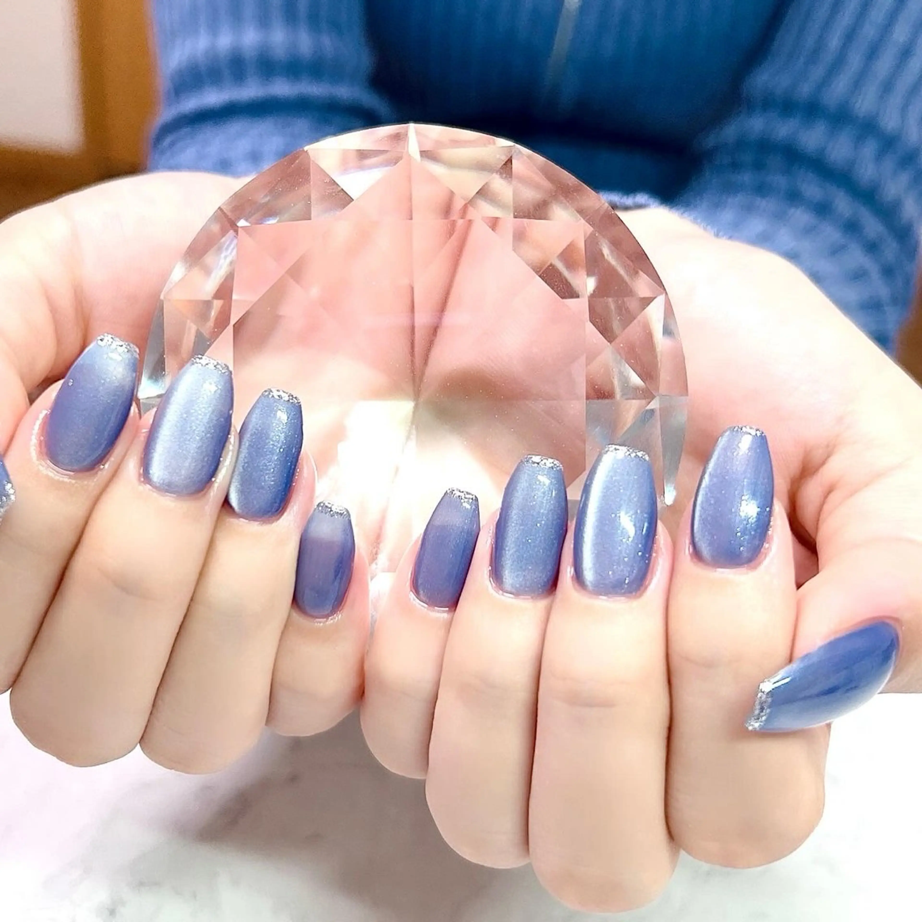 ネイル フレンチネイル マグネットネイル private salon Reiのネイルデザイン