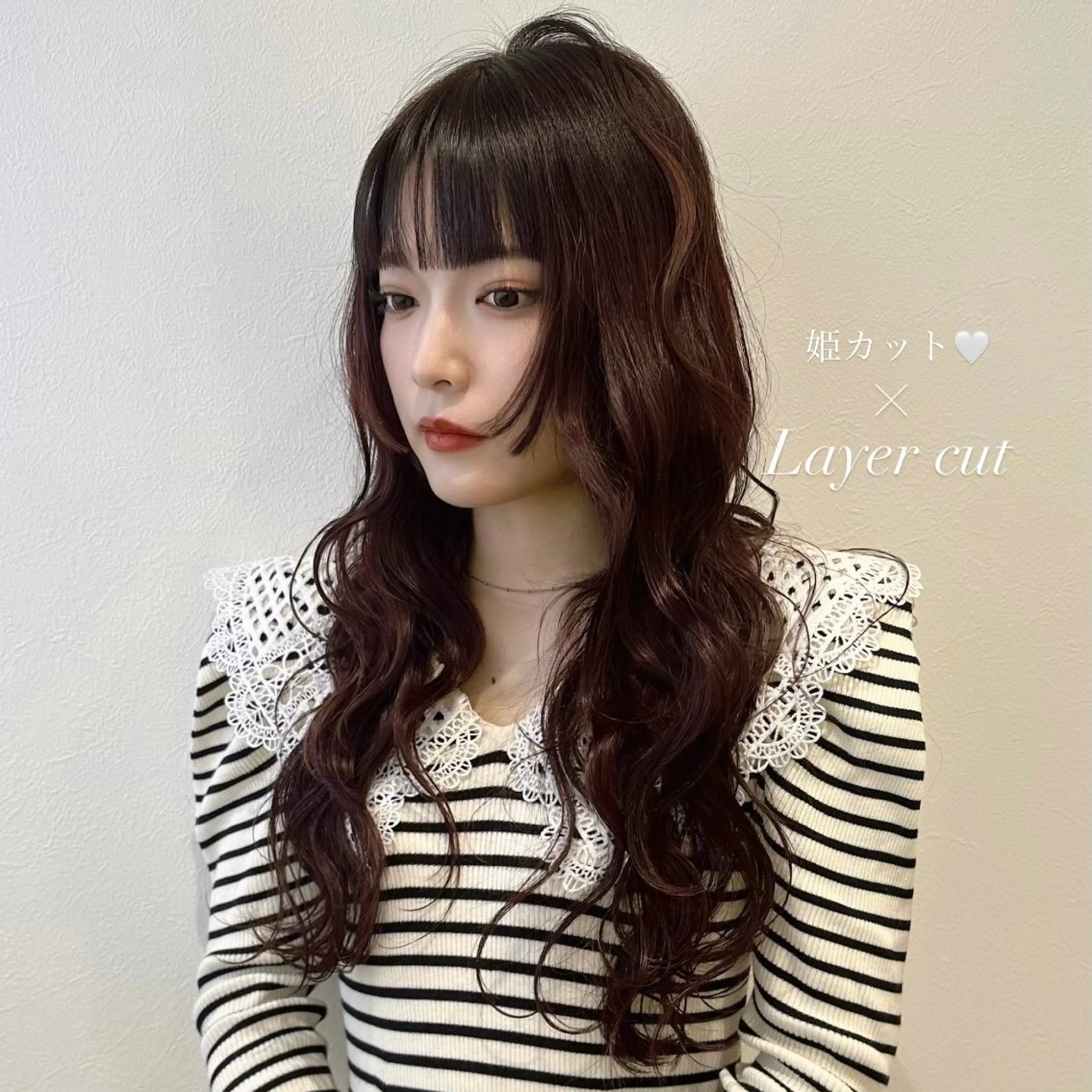 ロング カット ヘアカラー トリートメント 韓国𝐻𝑎𝑖𝑟 🇰🇷🖤ジアのヘアスタイル