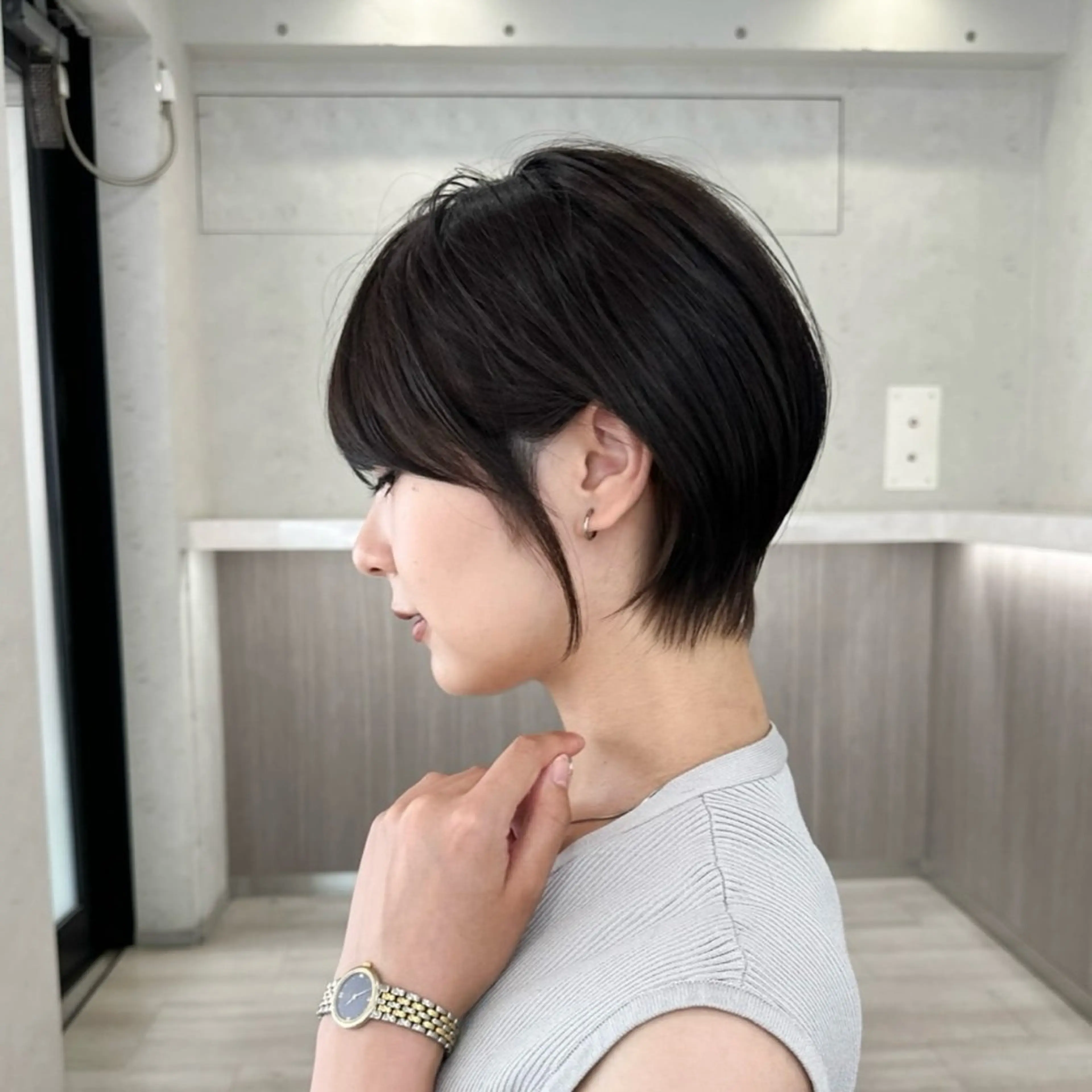 ショート 透明感カラー ふうか　渋谷のヘアスタイル