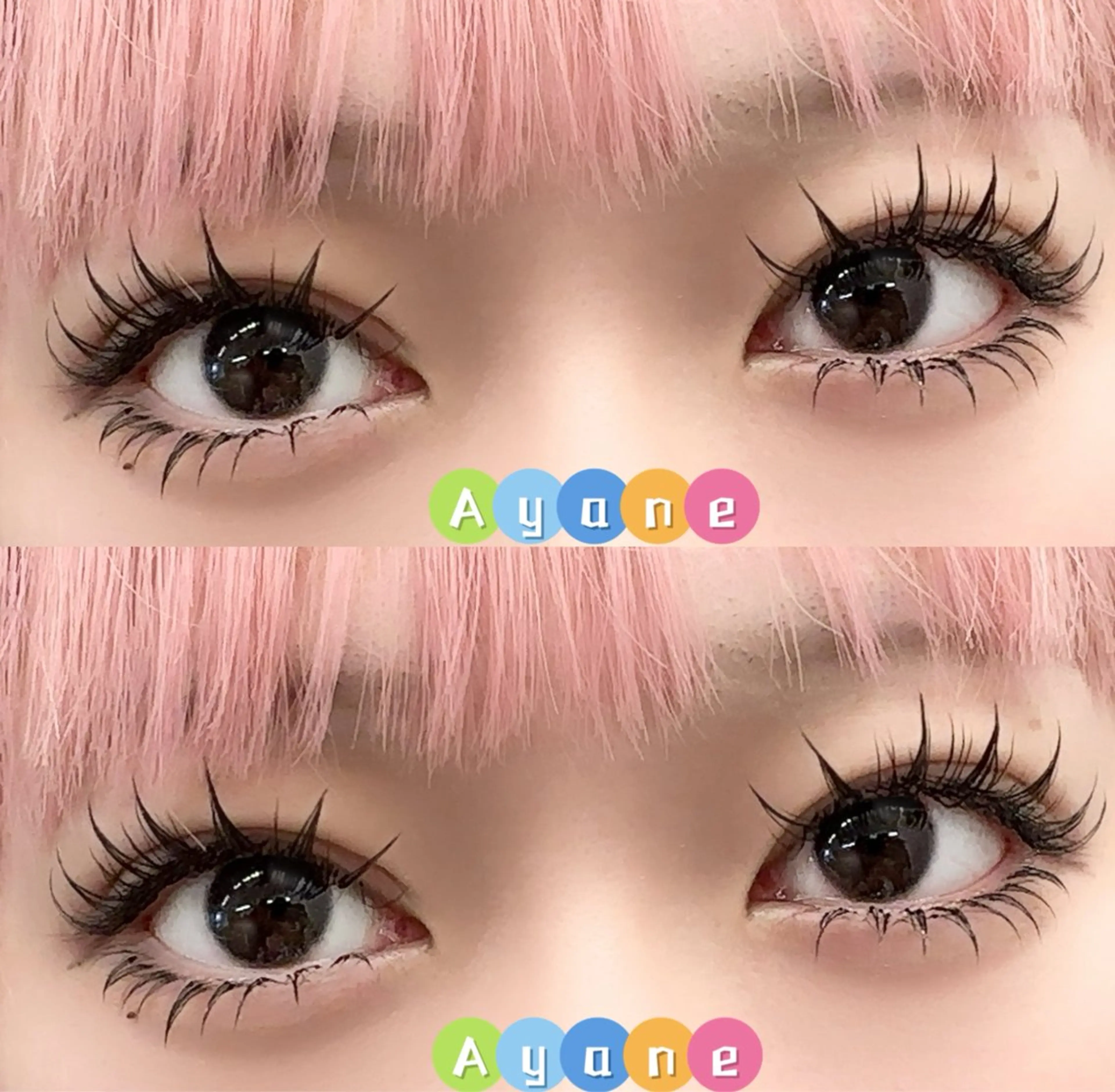 マツエク・マツパ 付け放題 バインドロック 束感まつ毛 フラットラッシュ 韓国風マツエク ACIEL EYELASH SALON所属・あ やねのマツエク・マツパデザイン