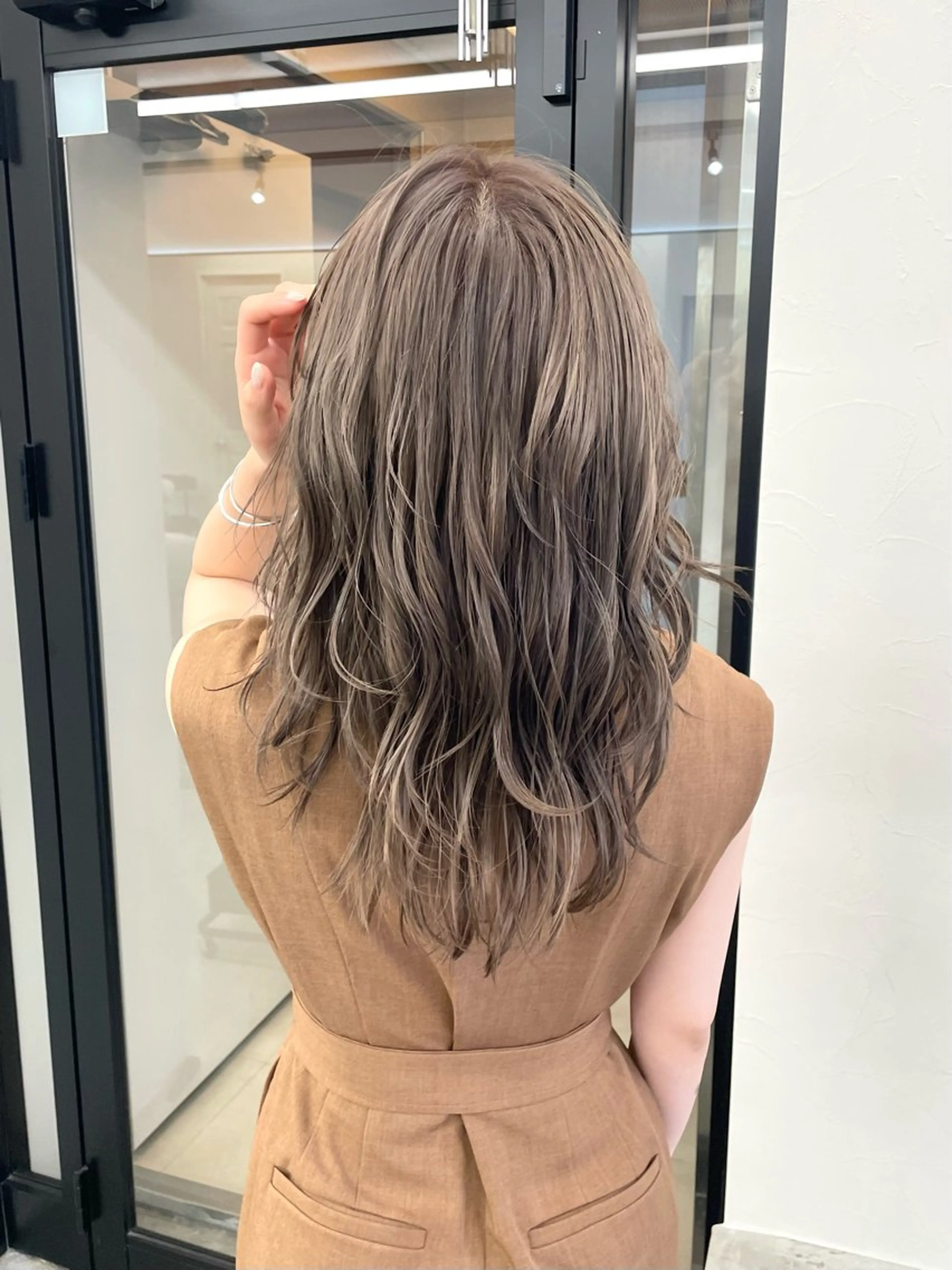 セミロング カラー エクステ/大人可愛い カラー🩷RINAのヘアスタイル