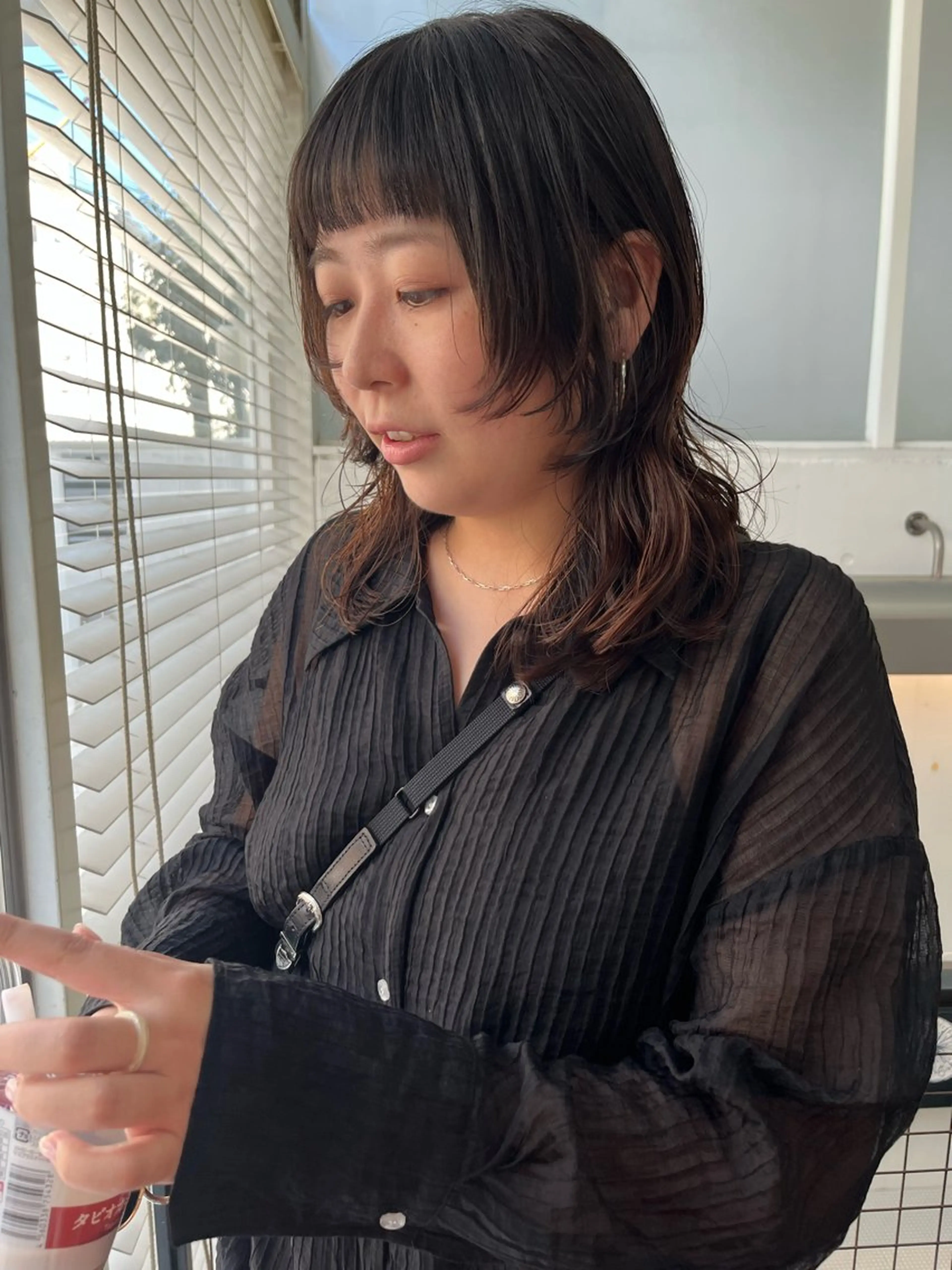 セミロング カット NOUN所属・eri kinjoのヘアスタイル