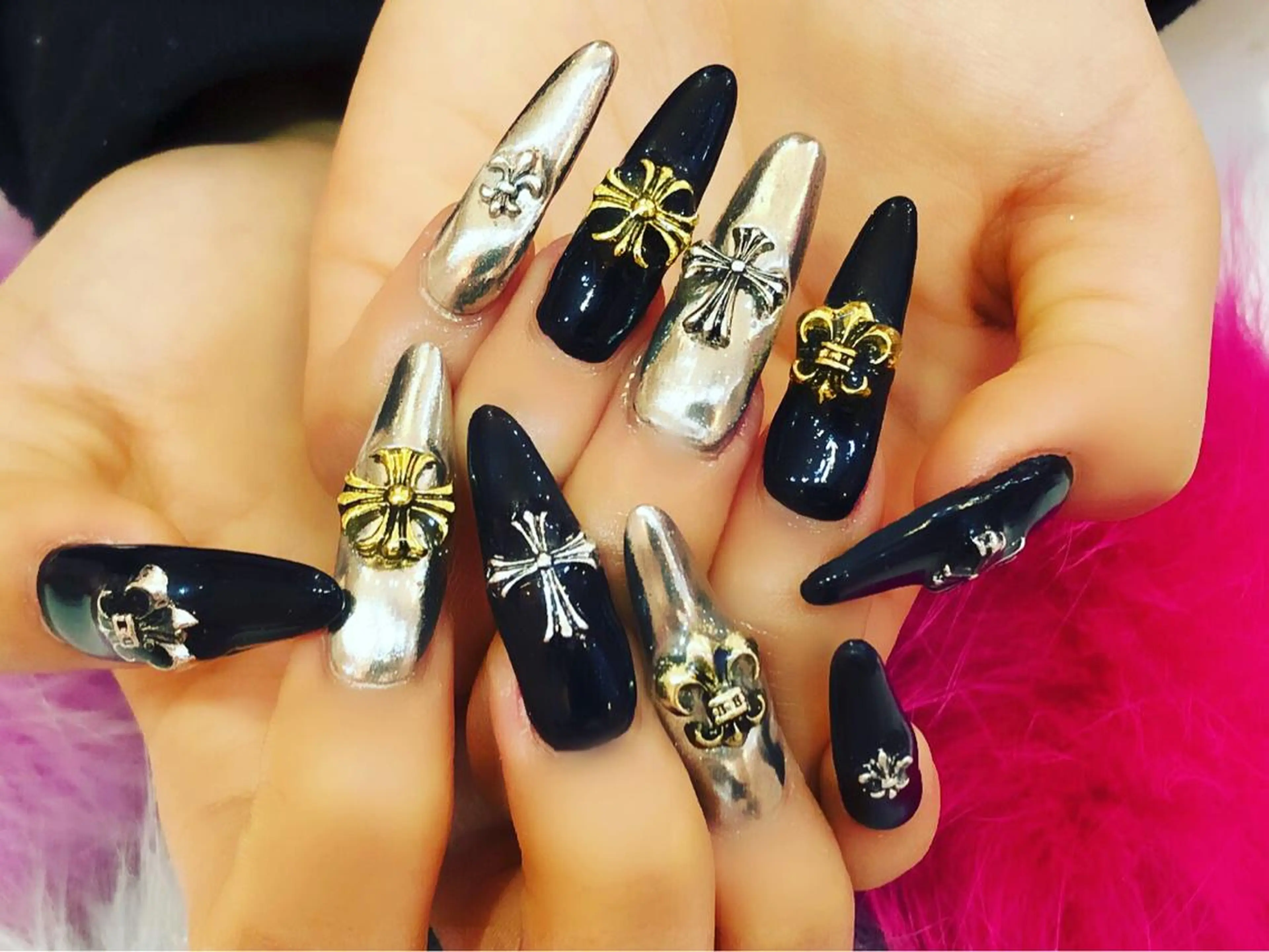 ロング カラー メンズ キッズ ネイル NAILSGOGO shibuyaのネイルデザイン