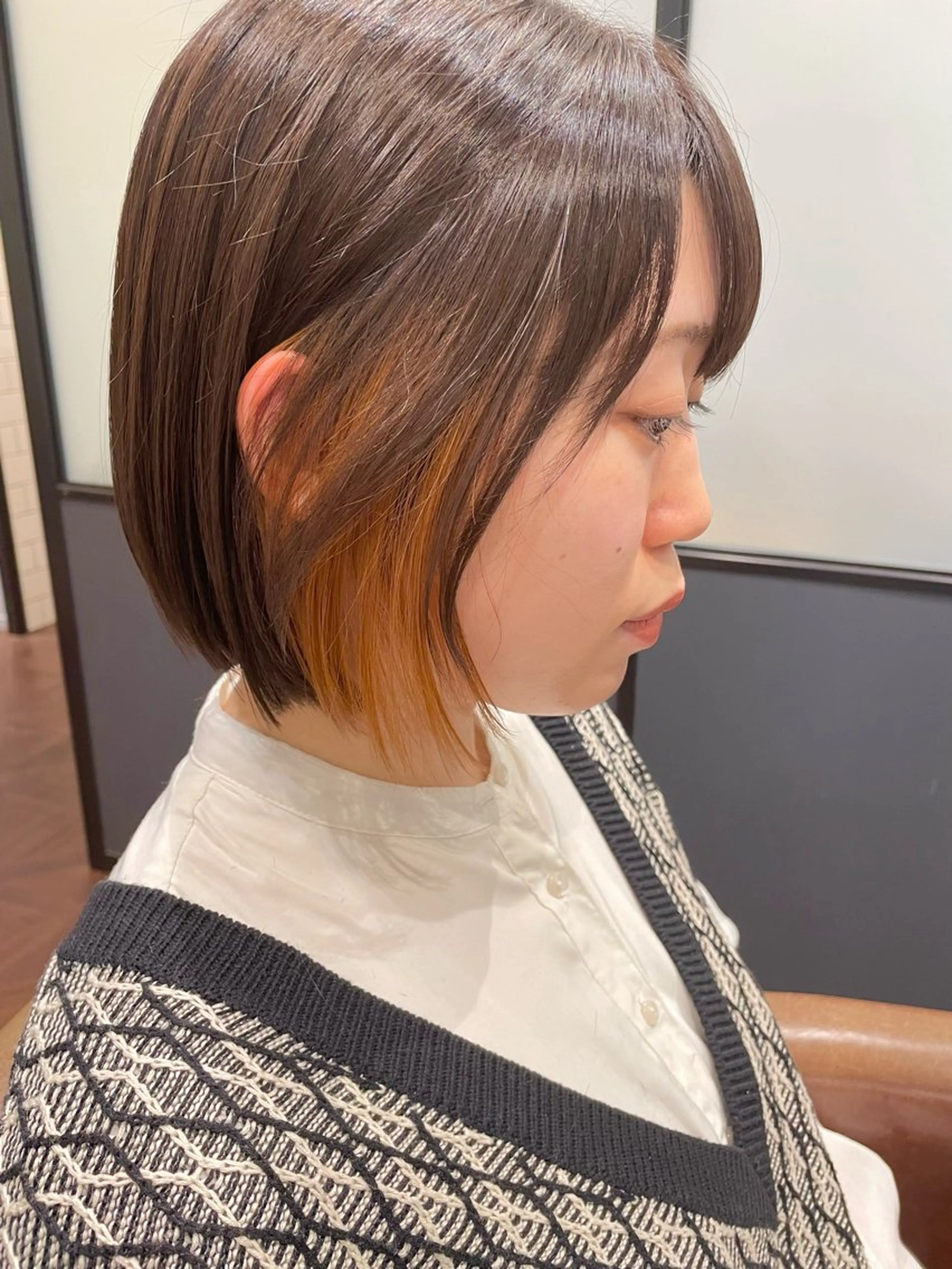 ショート カラー カット ヘアカラー トリートメント 大川 美優のヘアスタイル