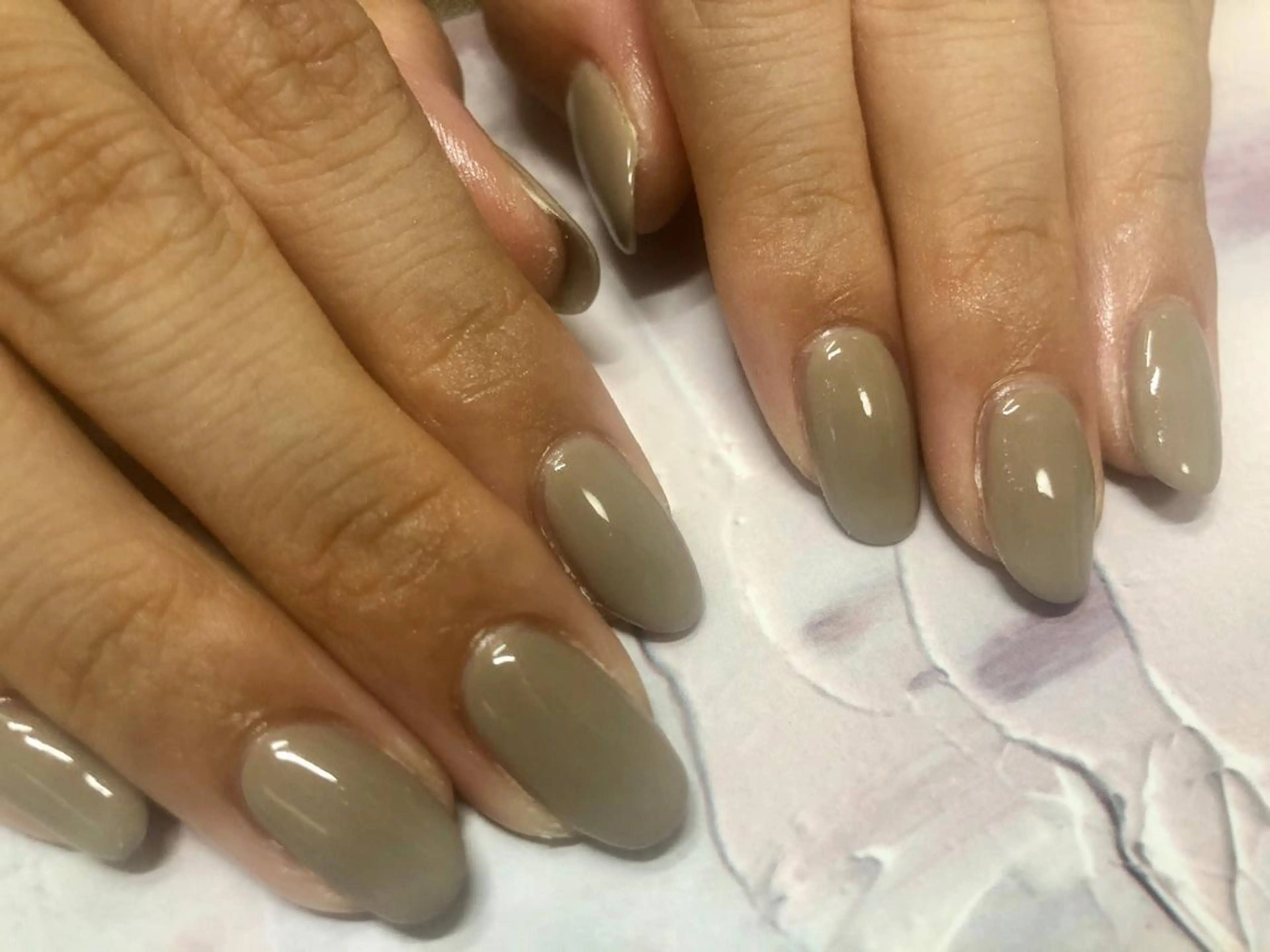 ネイル ワンカラーネイル ハンドネイル Mogu nail 二子玉川のネイルデザイン