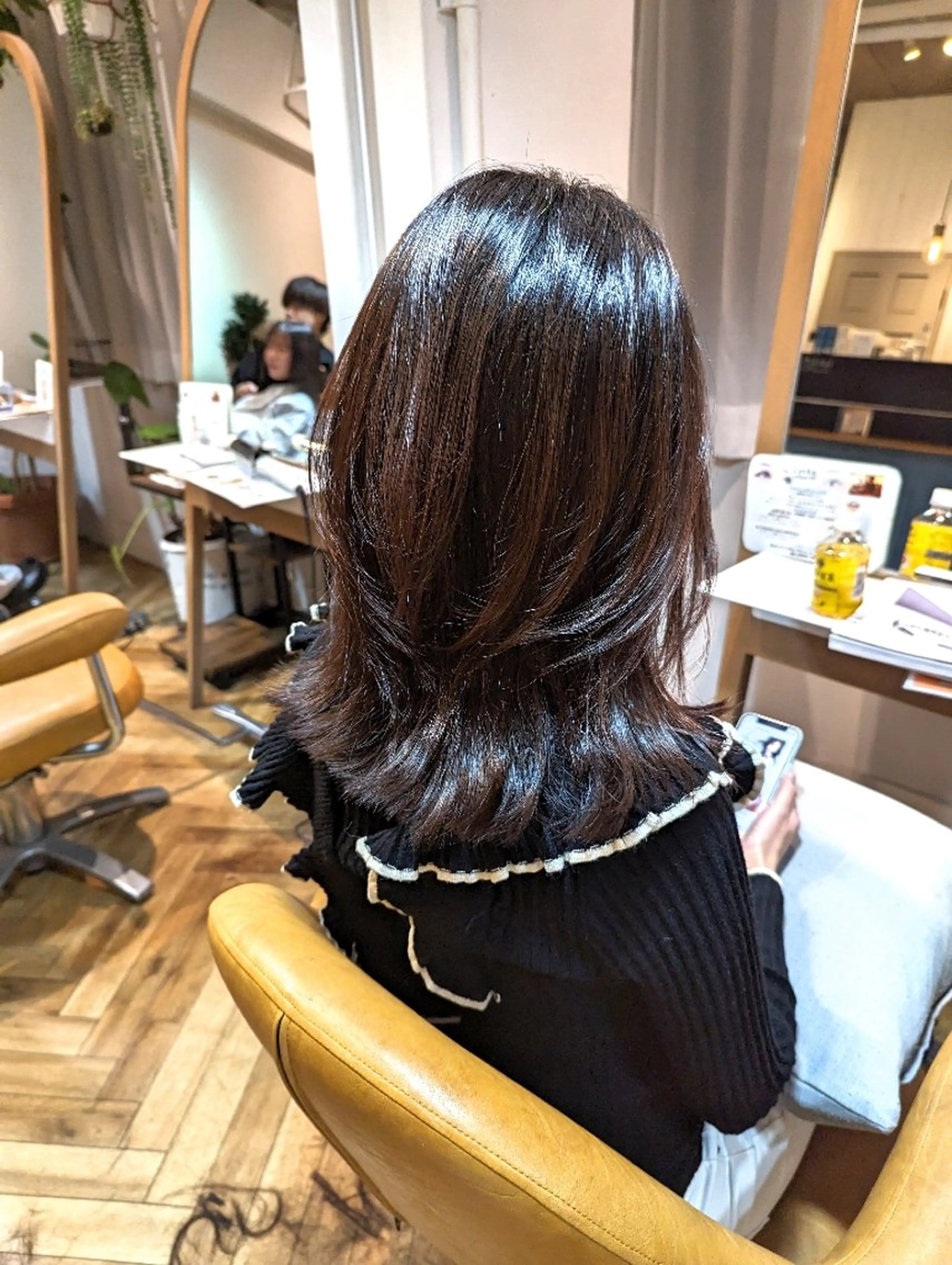 ミディアム レイヤーカット カット ヘッドスパ 中野 雅子のヘアスタイル