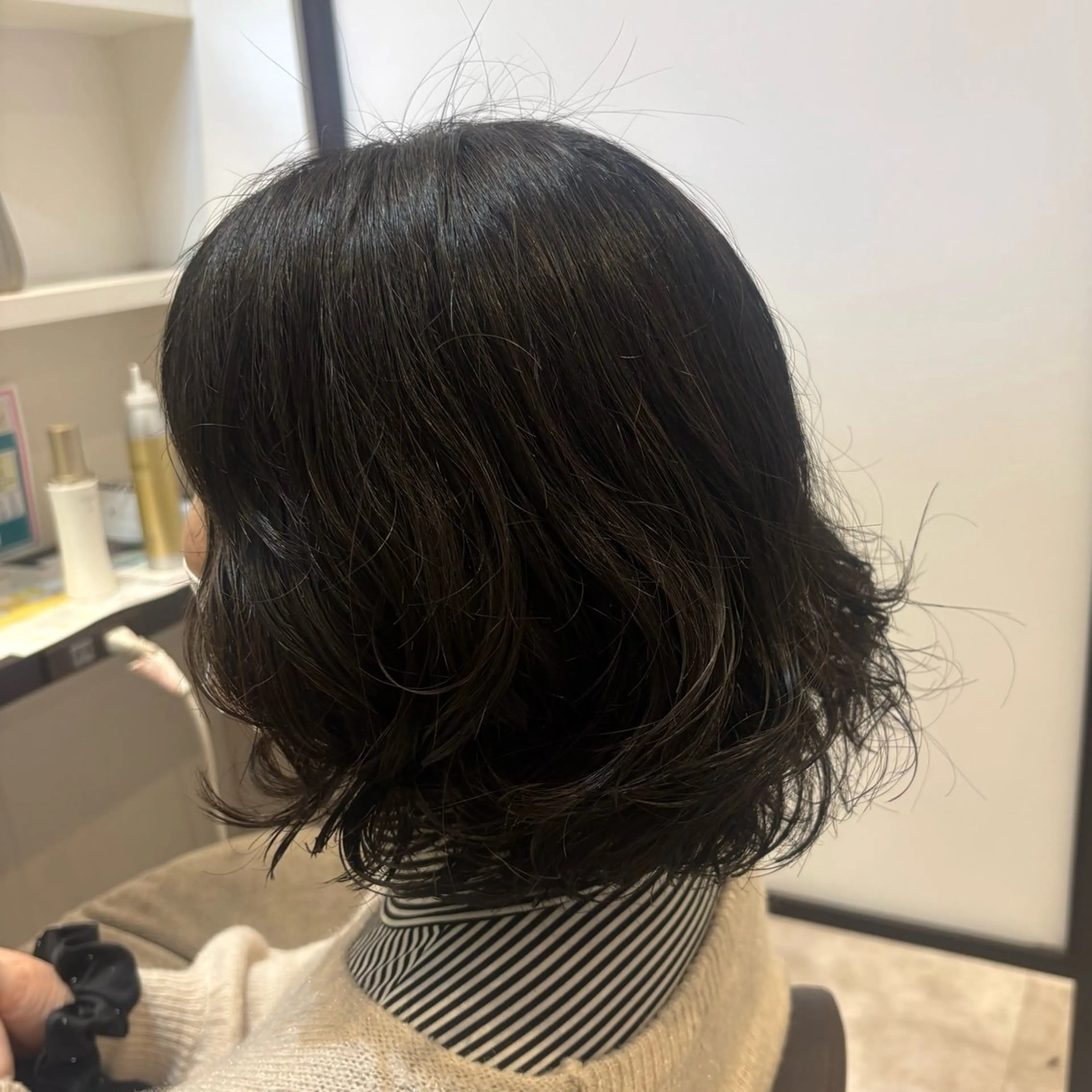 ミディアム ミディアムパーマ カット パーマ 山下 ちひろのヘアスタイル