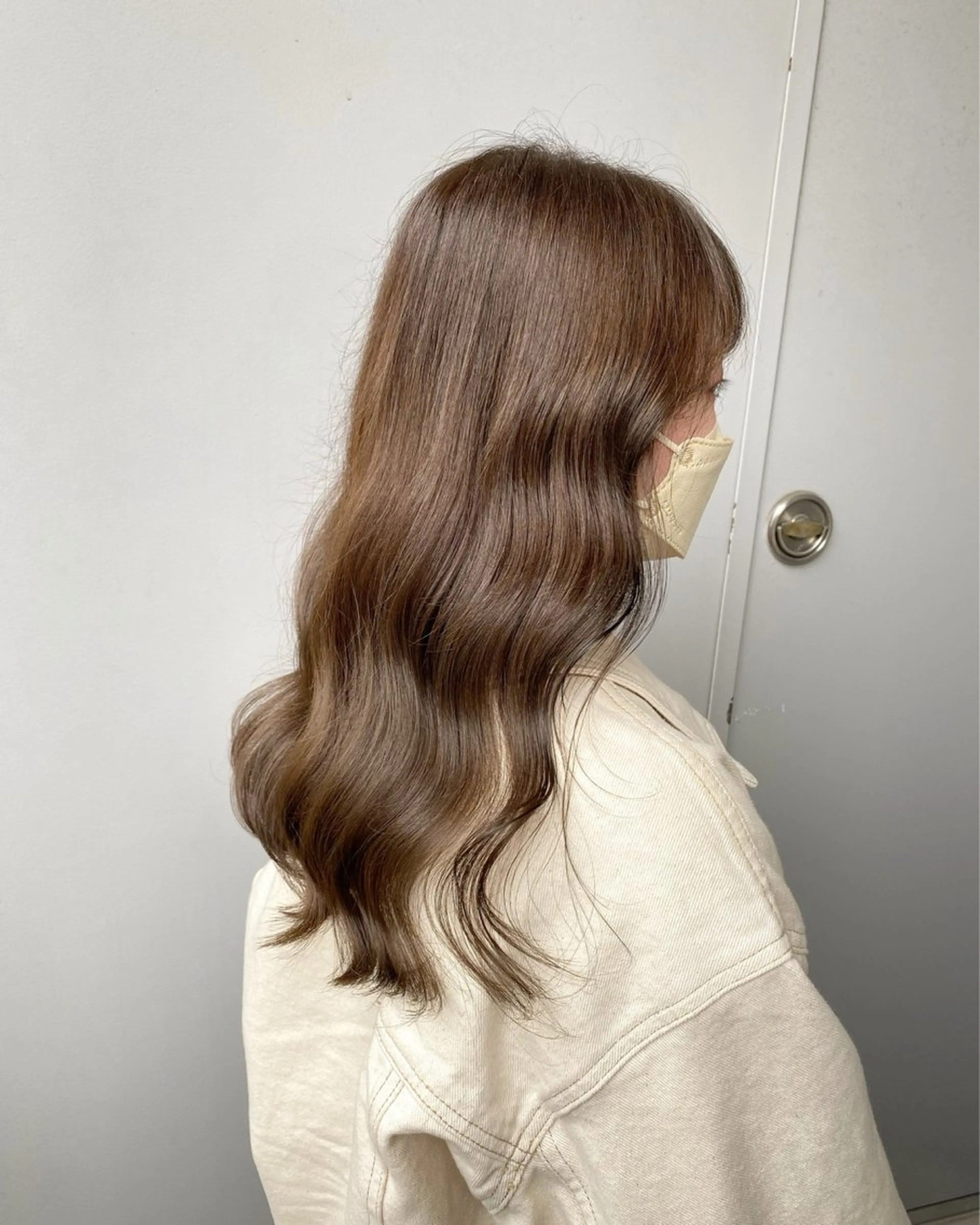 ロング カラー ベージュカラー ブリーチ ブリーチなしカラー ヘアカラー ブレンバイドット所属・ニュアンスカラー/ 🫧レミ(坊主)のヘアスタイル