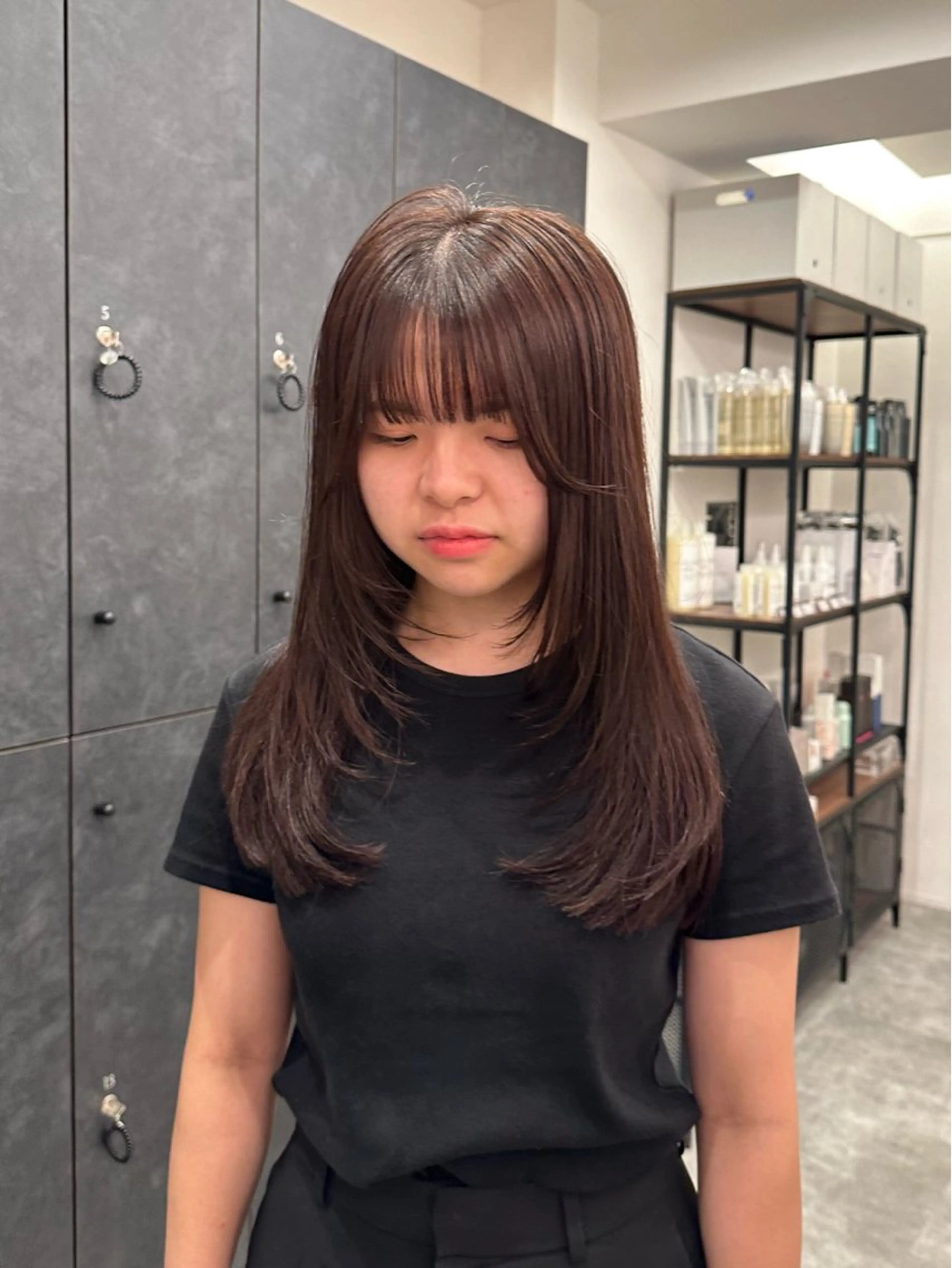 セミロング カラー 銀座/ヘアセット シマムラ ミホのヘアスタイル