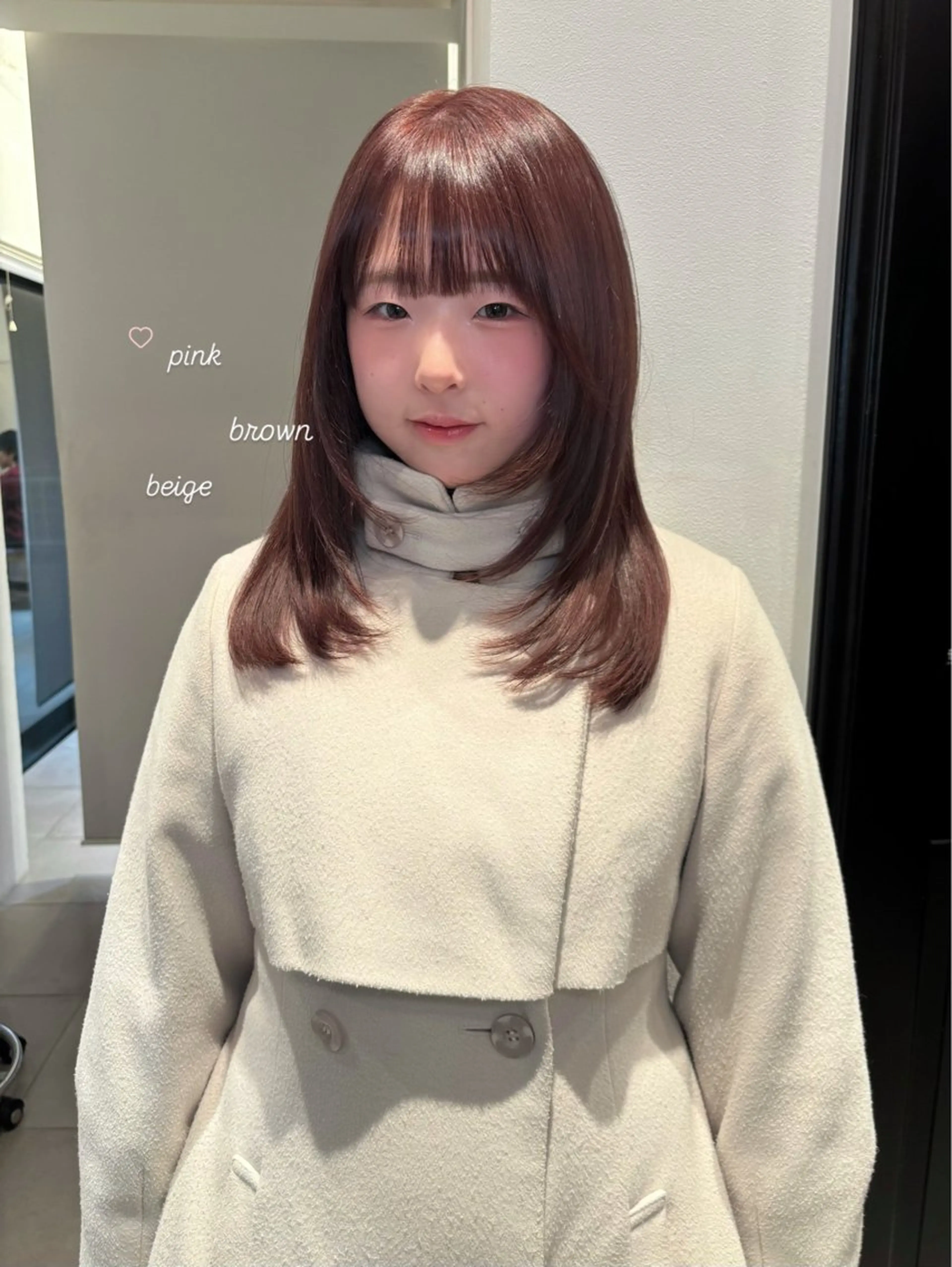 セミロング カラー カット ヘアカラー riria/ボブ /ブラウンカラー🎀のヘアスタイル