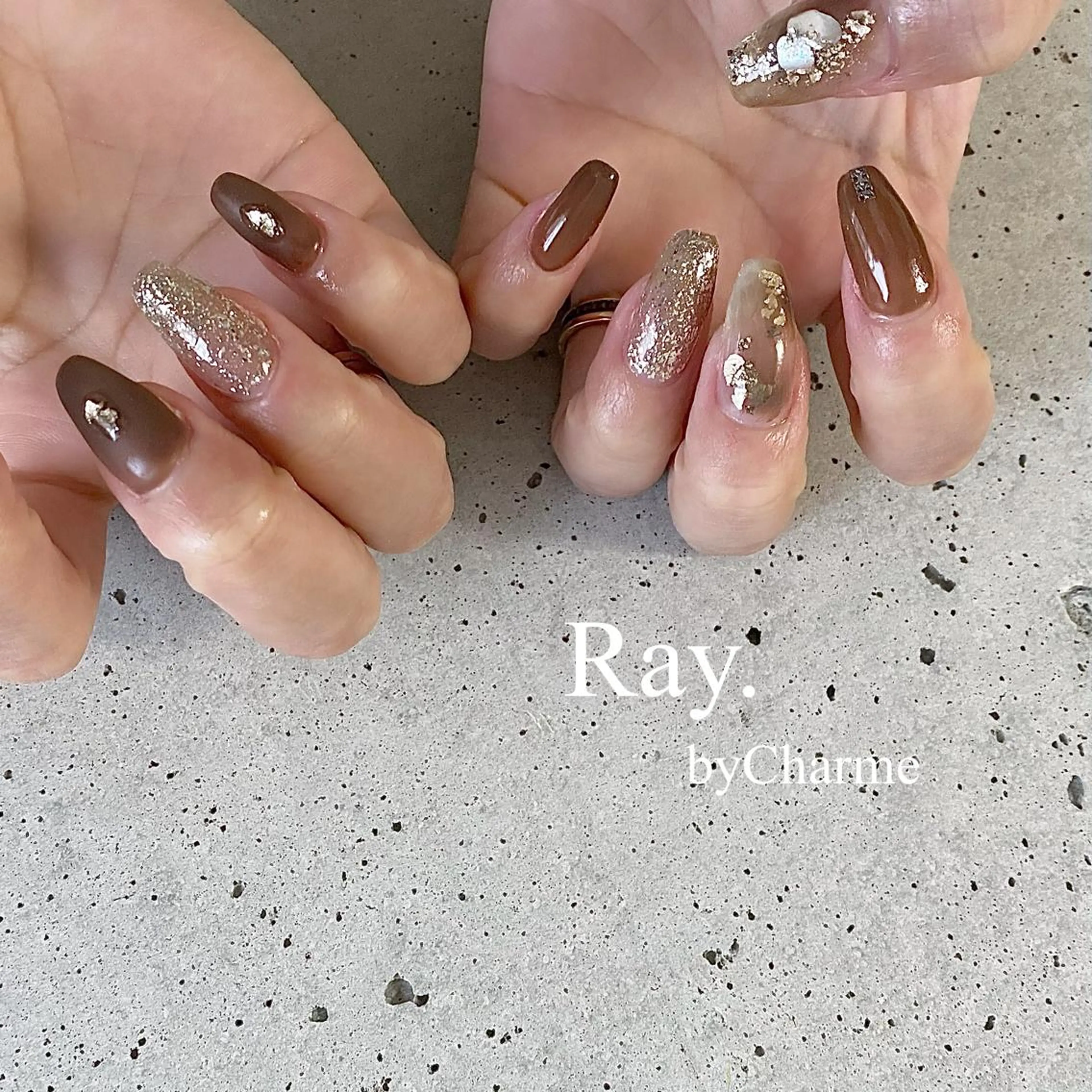 ネイル Ray. ／綺麗目ニュアンスのネイルデザイン