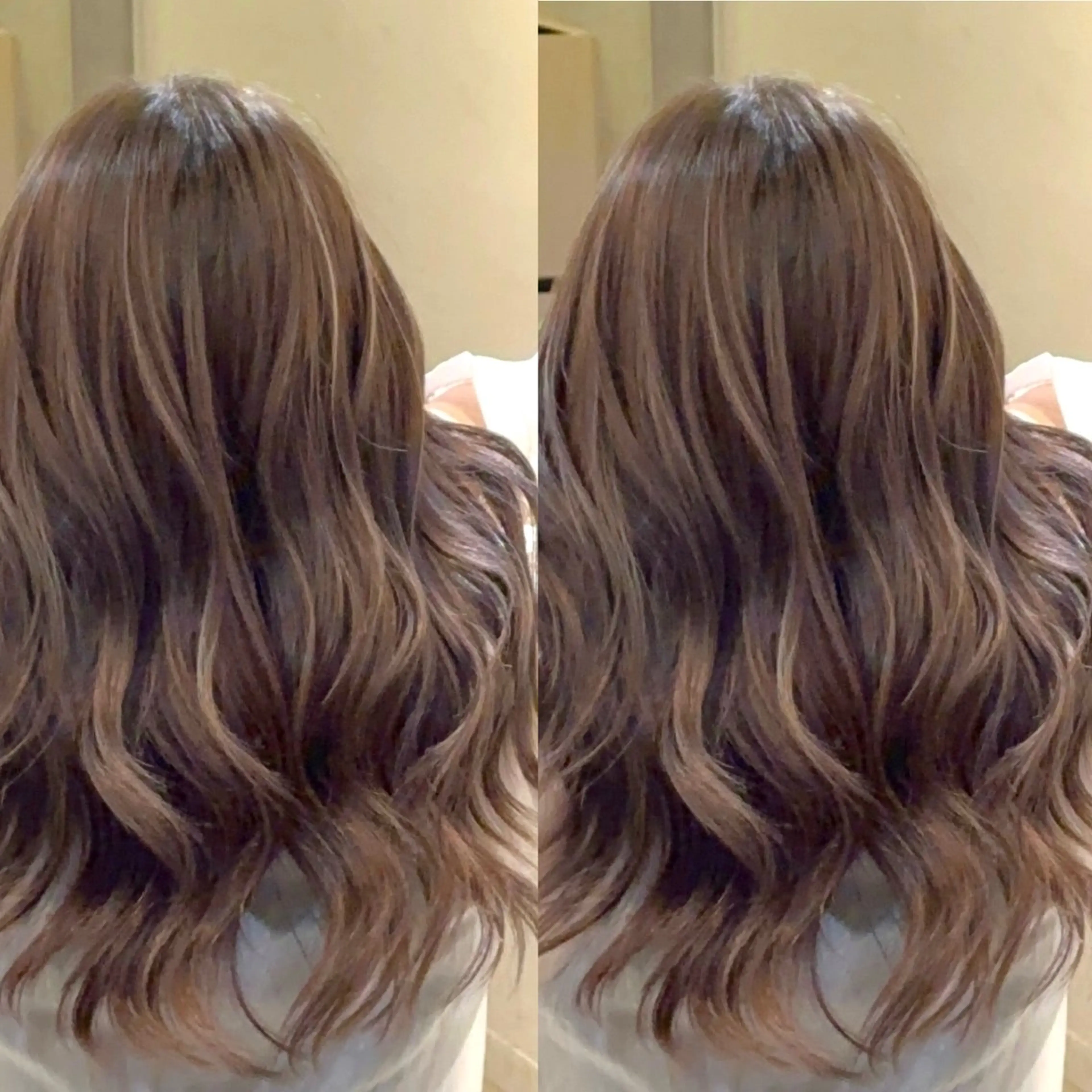 ロング カラー カット ヘアカラー トリートメント 艶髪カラー/透明感 美髪/白髪/ﾑﾅｶﾀのヘアスタイル