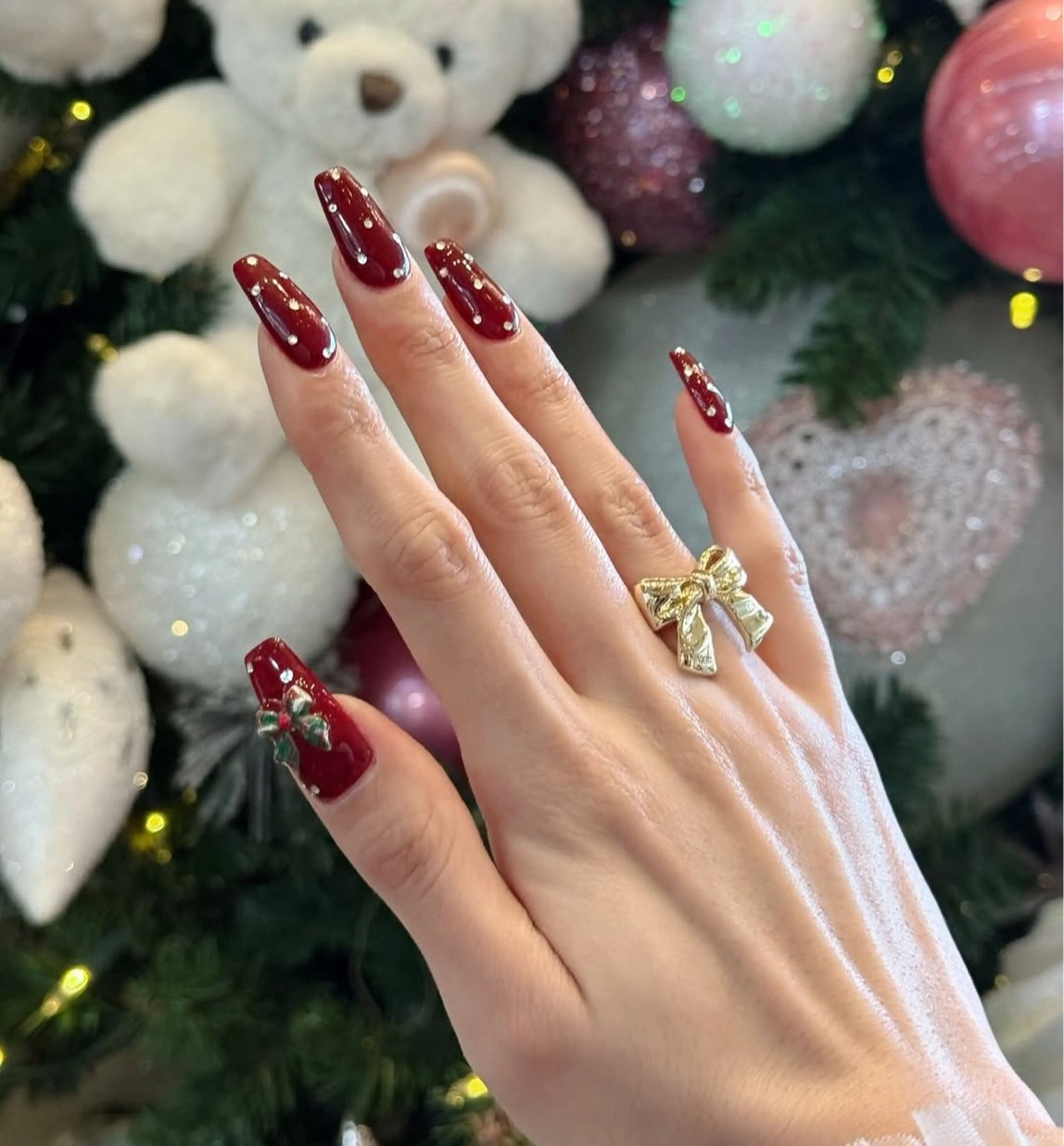 ネイル アートネイル オーロラネイル チークネイル フレンチネイル ガラスフレンチ ハンドネイル 🎀🎀YooLi Nail Salonのネイルデザイン