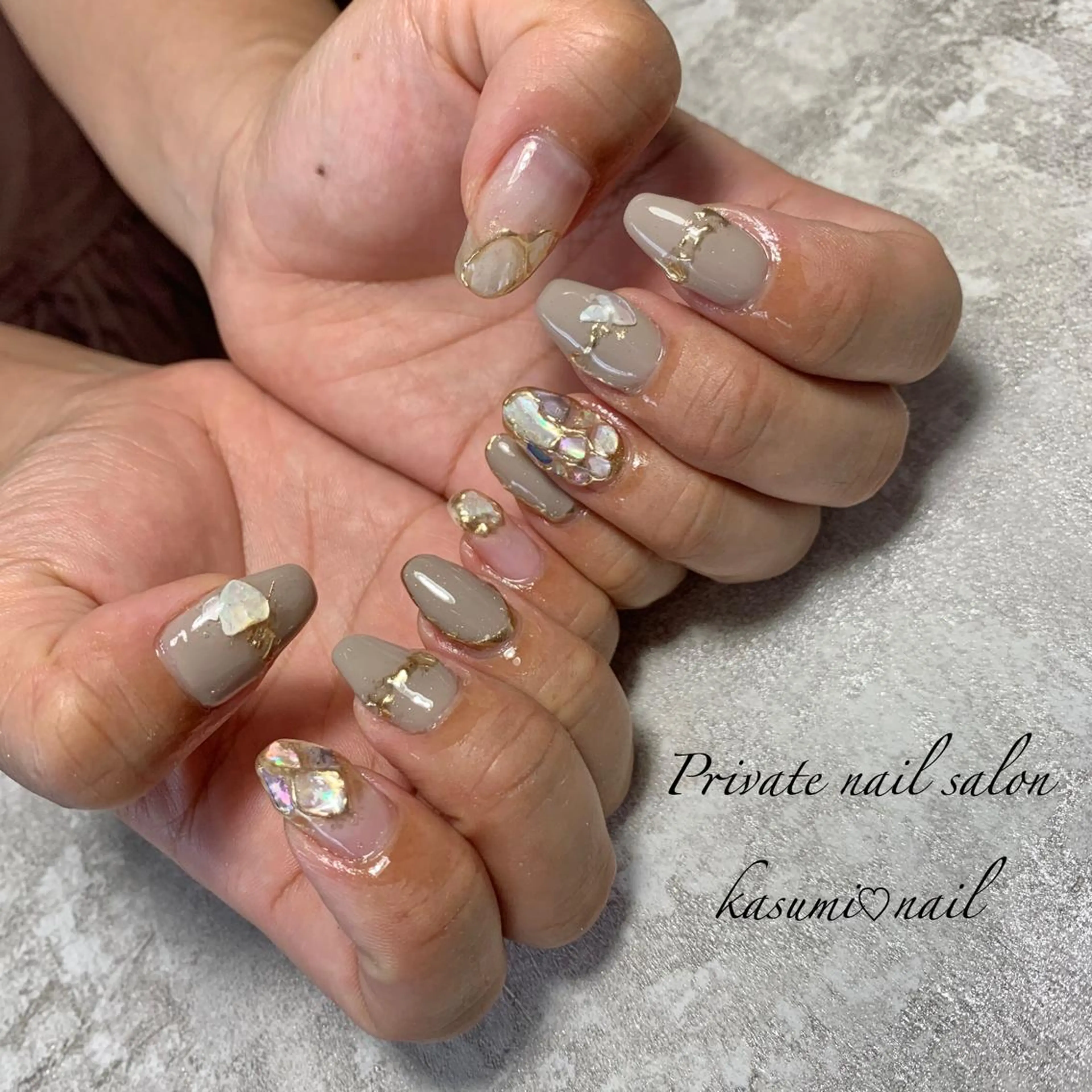 ネイル アートネイル フットネイル ジェルネイル マグネットネイル 大理石ネイル(マーブル) KASUMI♡ Nailのネイルデザイン