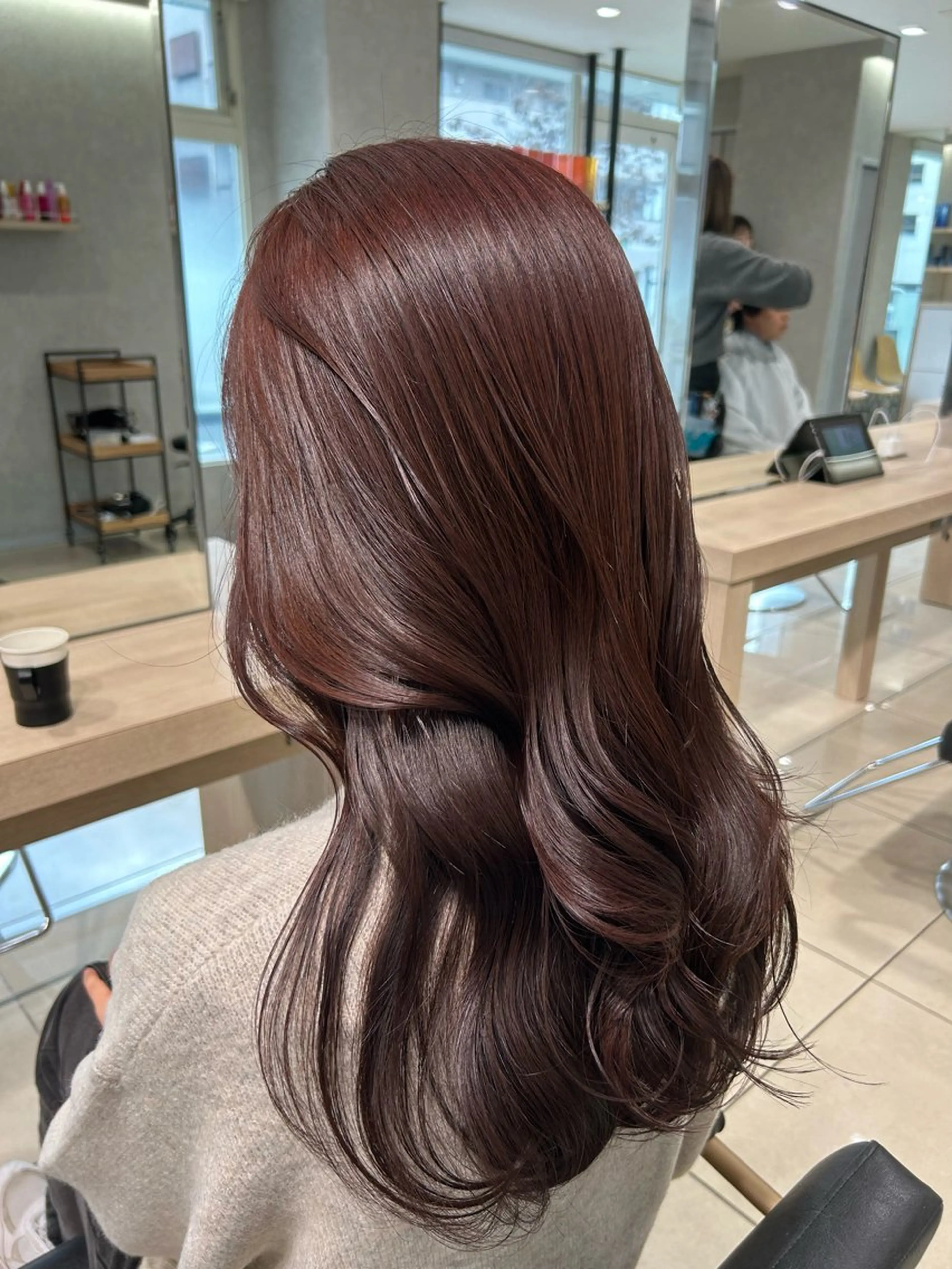 ロング カット ヘアカラー 〖 韓国hair 〗 室岡　咲希のヘアスタイル