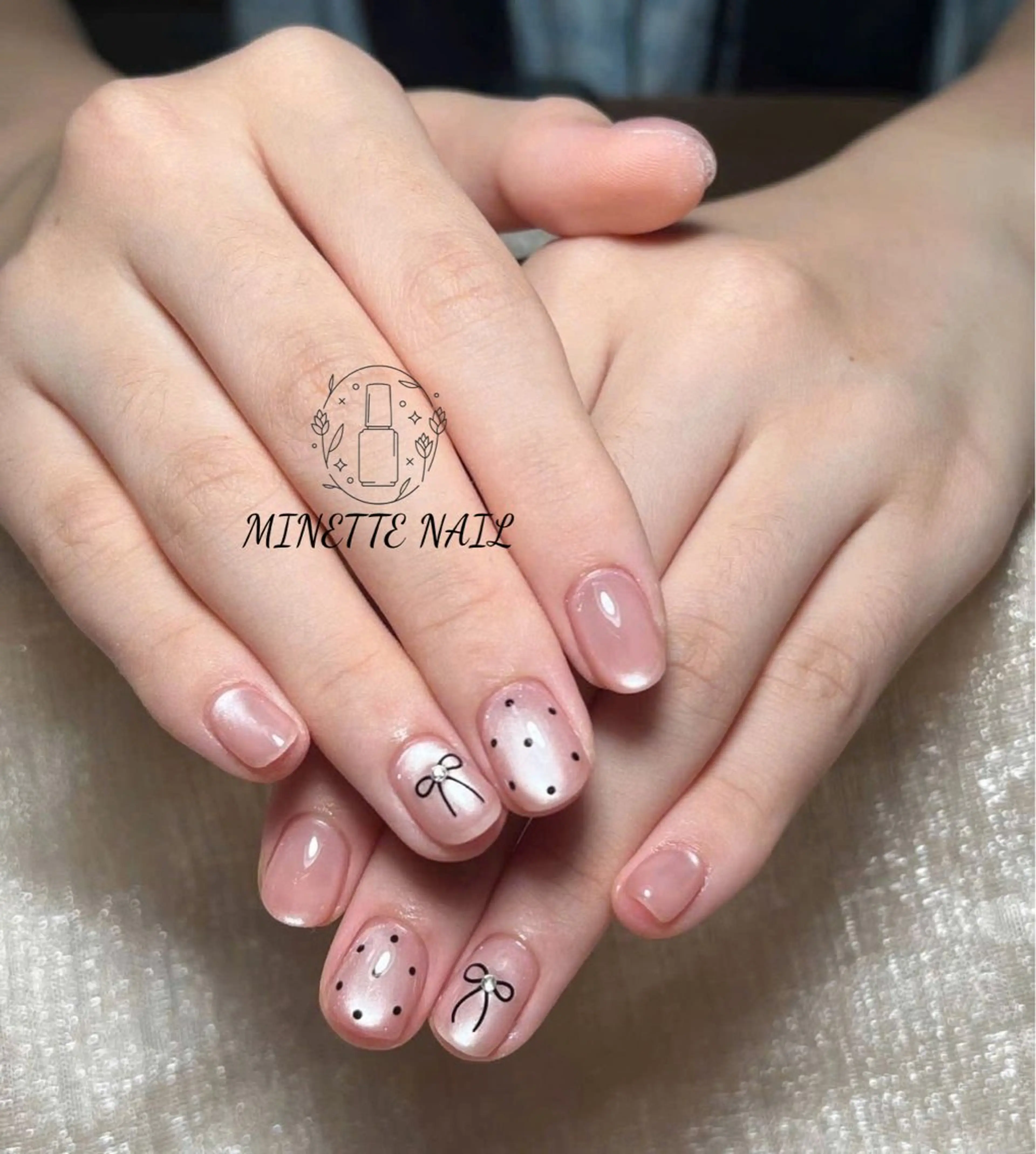 ネイル マグネットネイル ハンドネイル Minette nailHuongのネイルデザイン