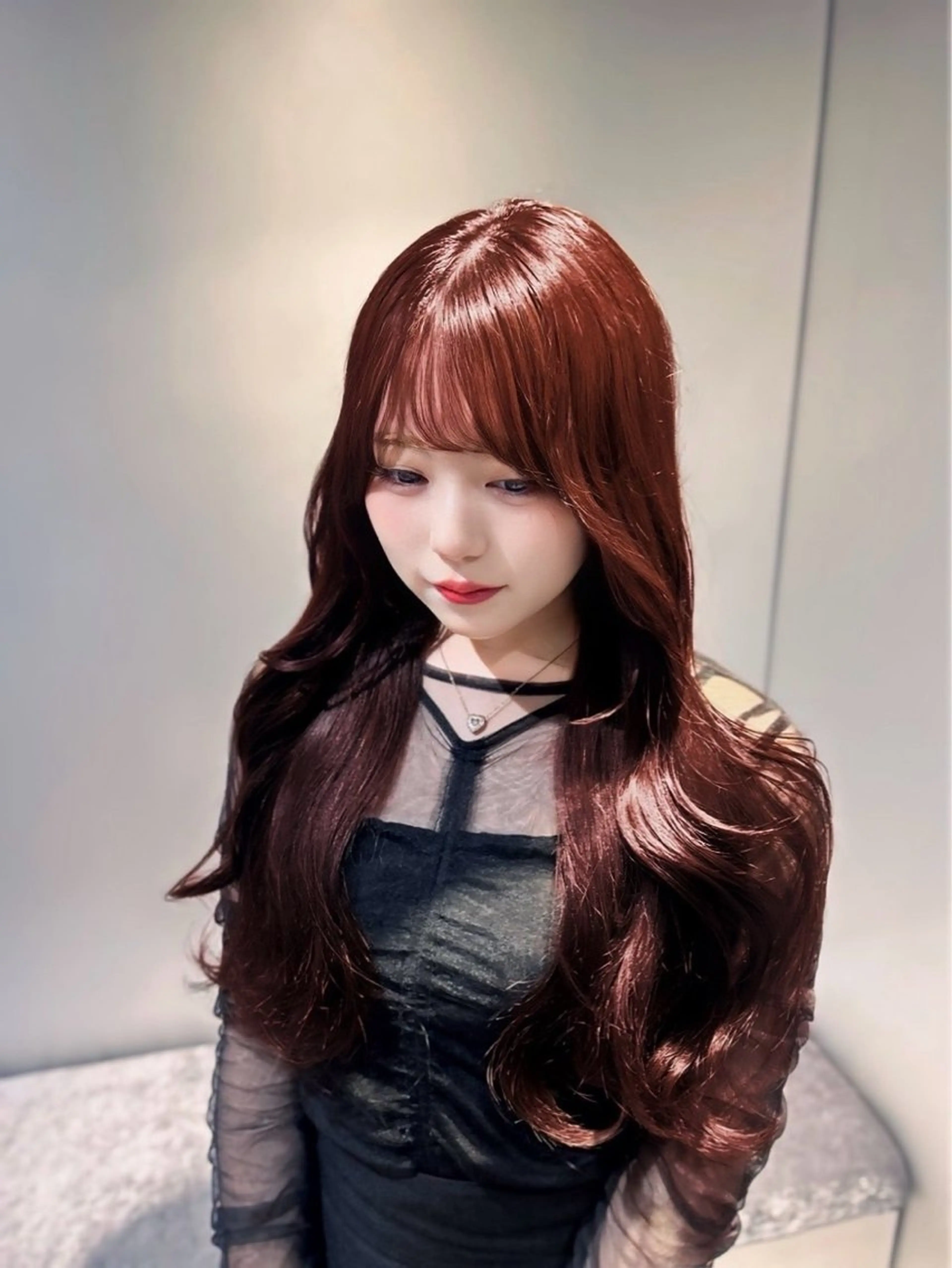 🎈暖色カラー🎈➕Aujua2step超音波トリートメント¥7700《ワインレッド・ピンクブラウン・ピンクラベンダー》の写真