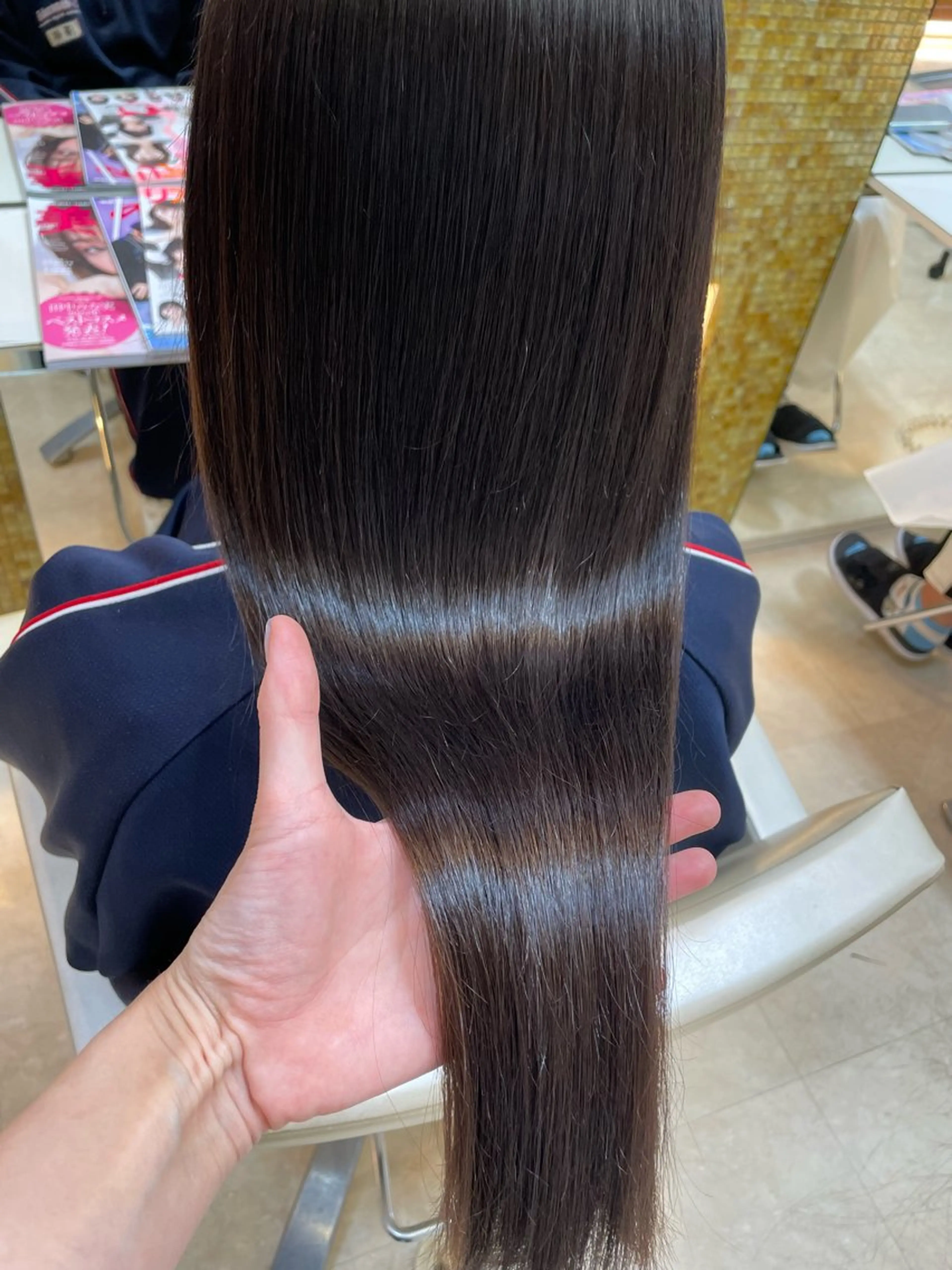 セミロング 髪質改善 大宮｜似合わせ髪質 改善カットカラー｜のヘアスタイル