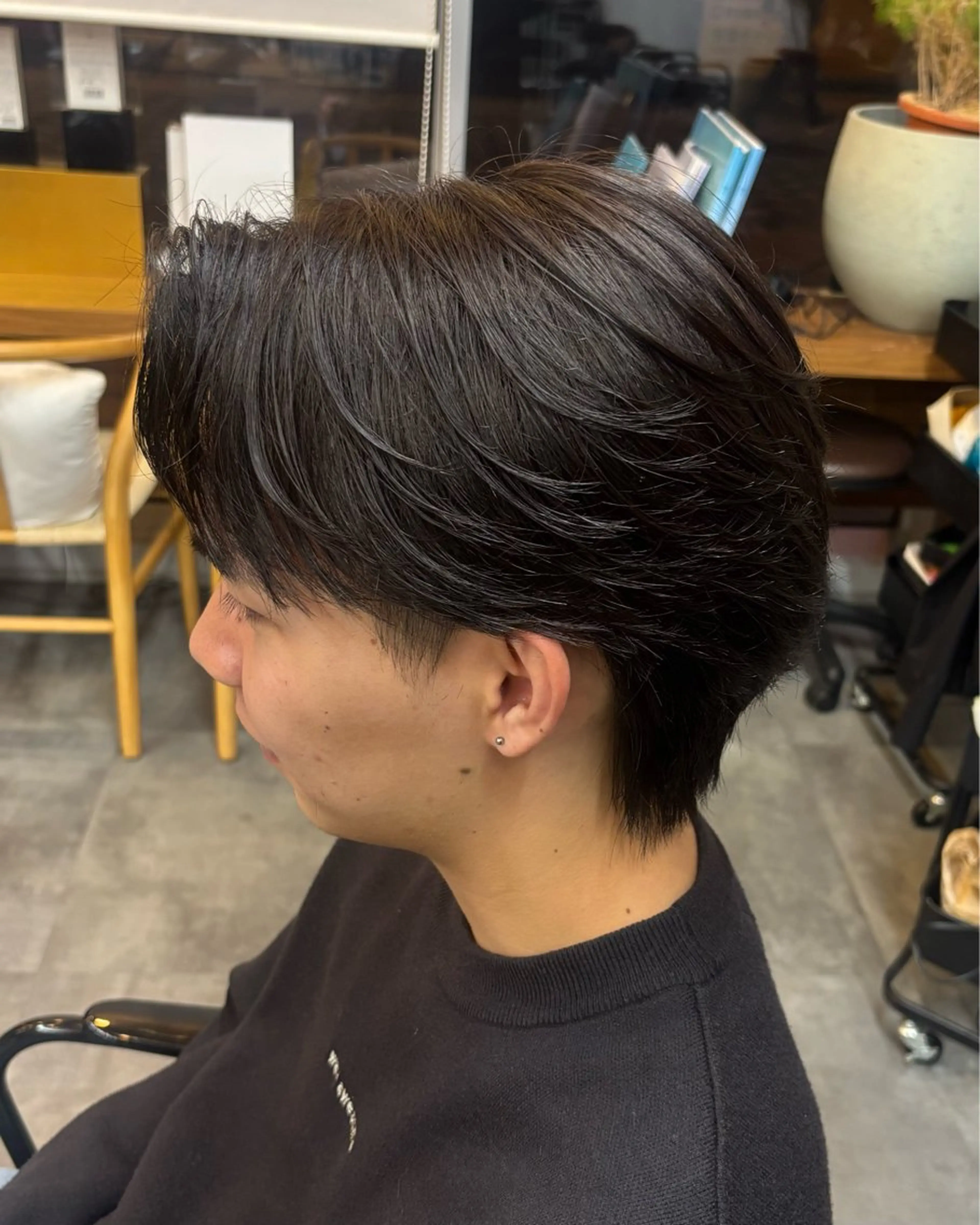 ショート メンズ カット パーマ 鹿児島 TSUBASAのヘアスタイル