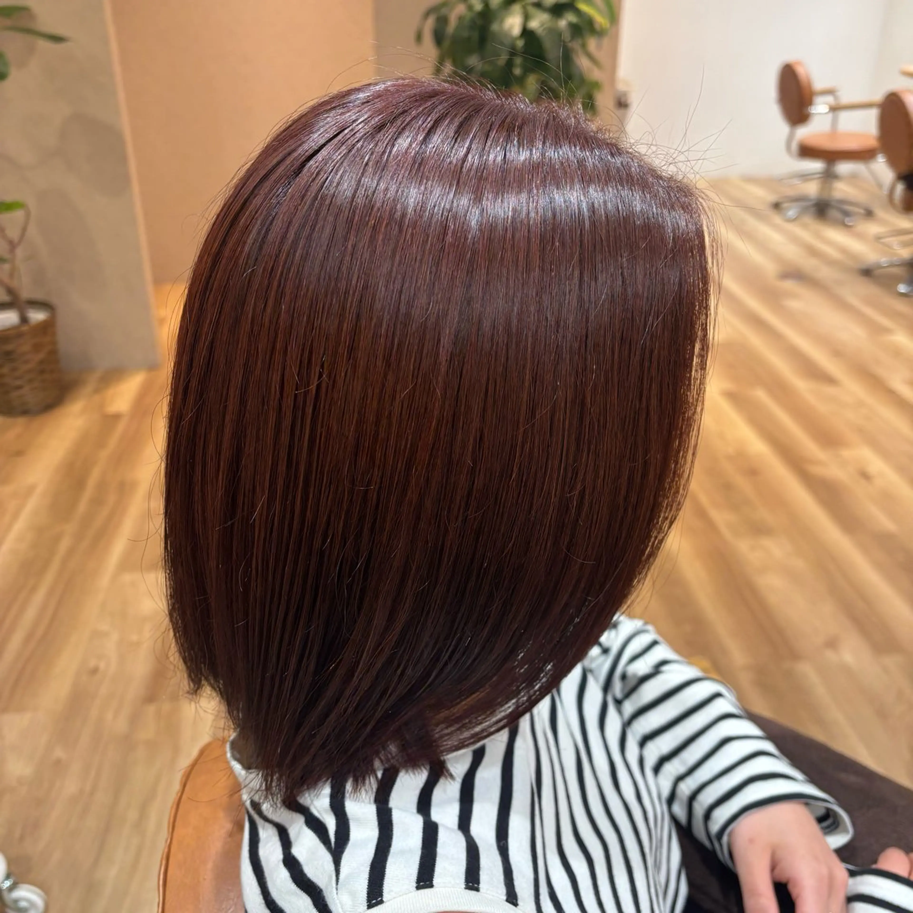 カラー ブラウンカラー ピンクカラー ヘアカラー 小西 七菜子のヘアスタイル