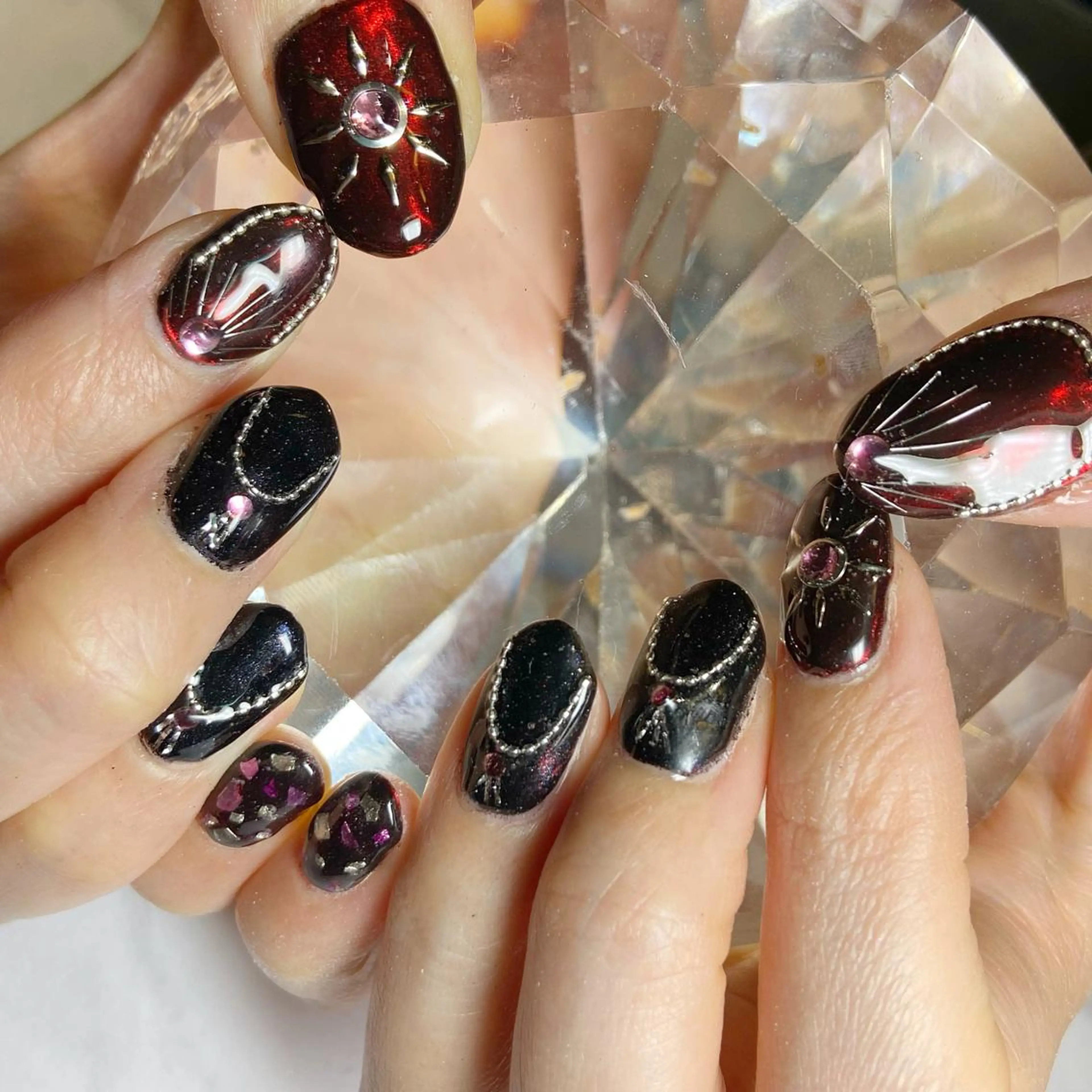 ネイル ジェルネイル ハンドネイル あ きのネイルデザイン