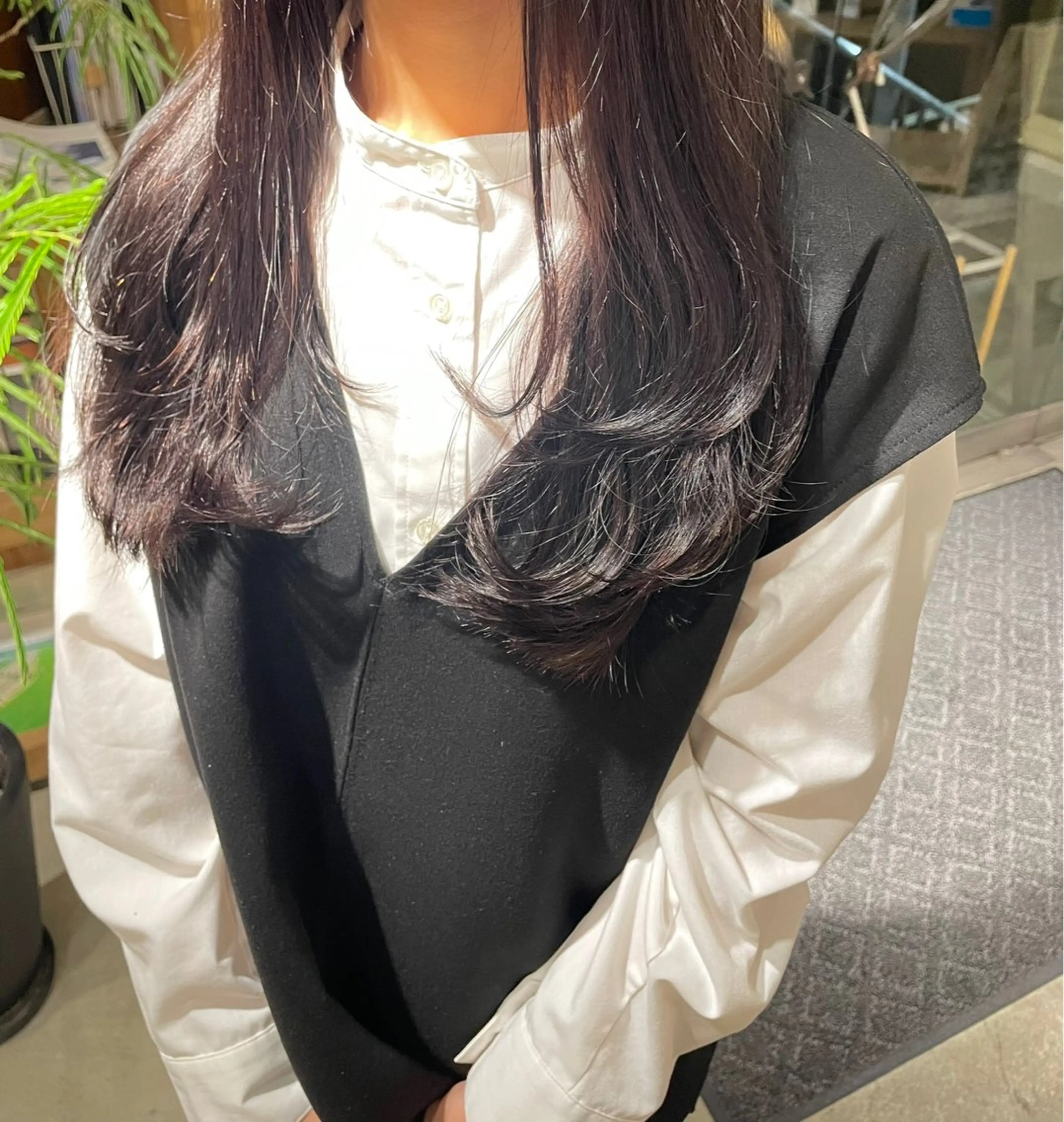 ロング カラー ヘアカラー 透明感カラー🫧/ レイヤー/髪質改善のヘアスタイル