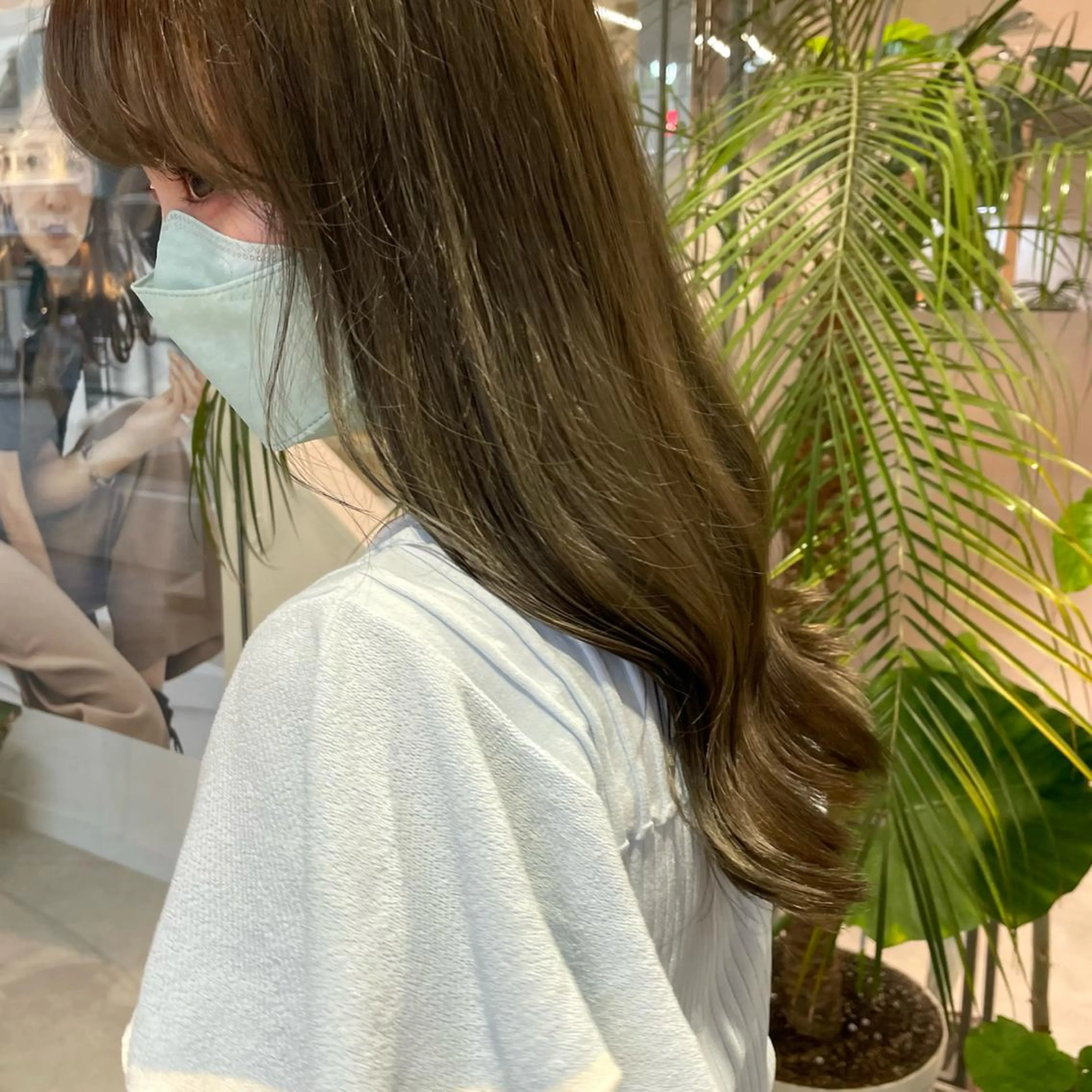 カラー オリーブカラー ヘアカラー トリートメント ピンクカラー🎀/ ミルクティー🍼花音のヘアスタイル