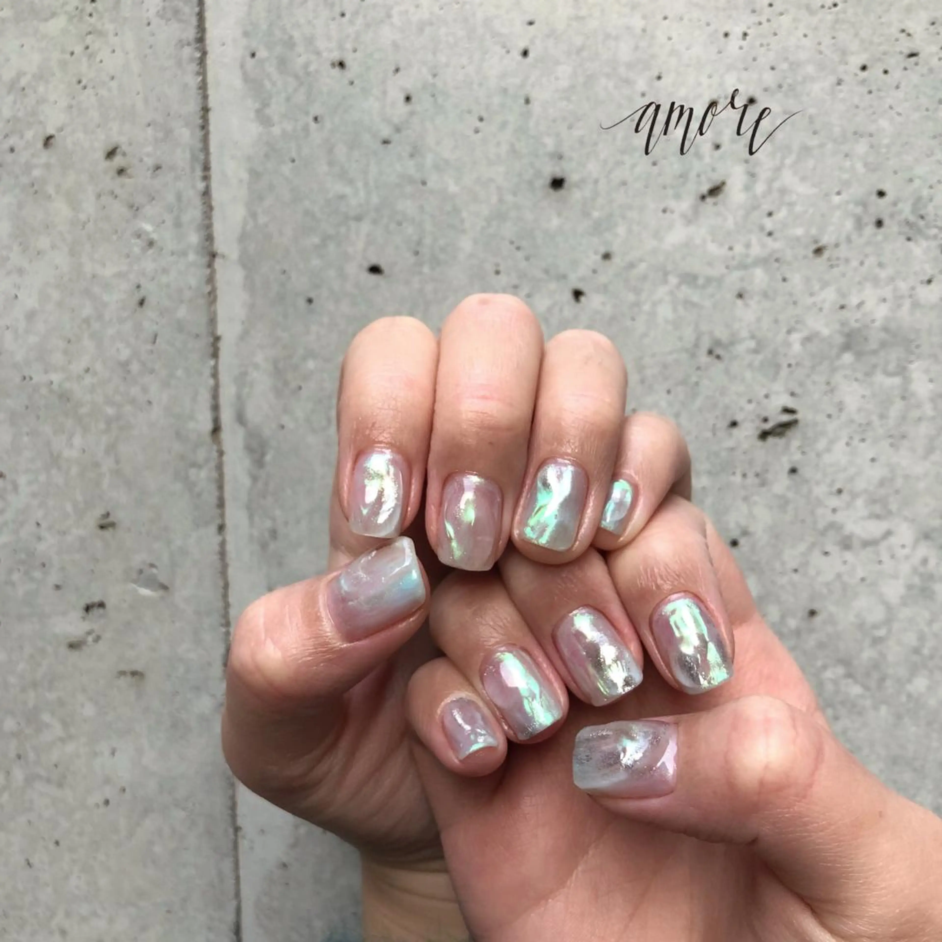 ネイル アートネイル ジェルネイル ミラーネイル ニュアンスネイル You kyehwaのネイルデザイン