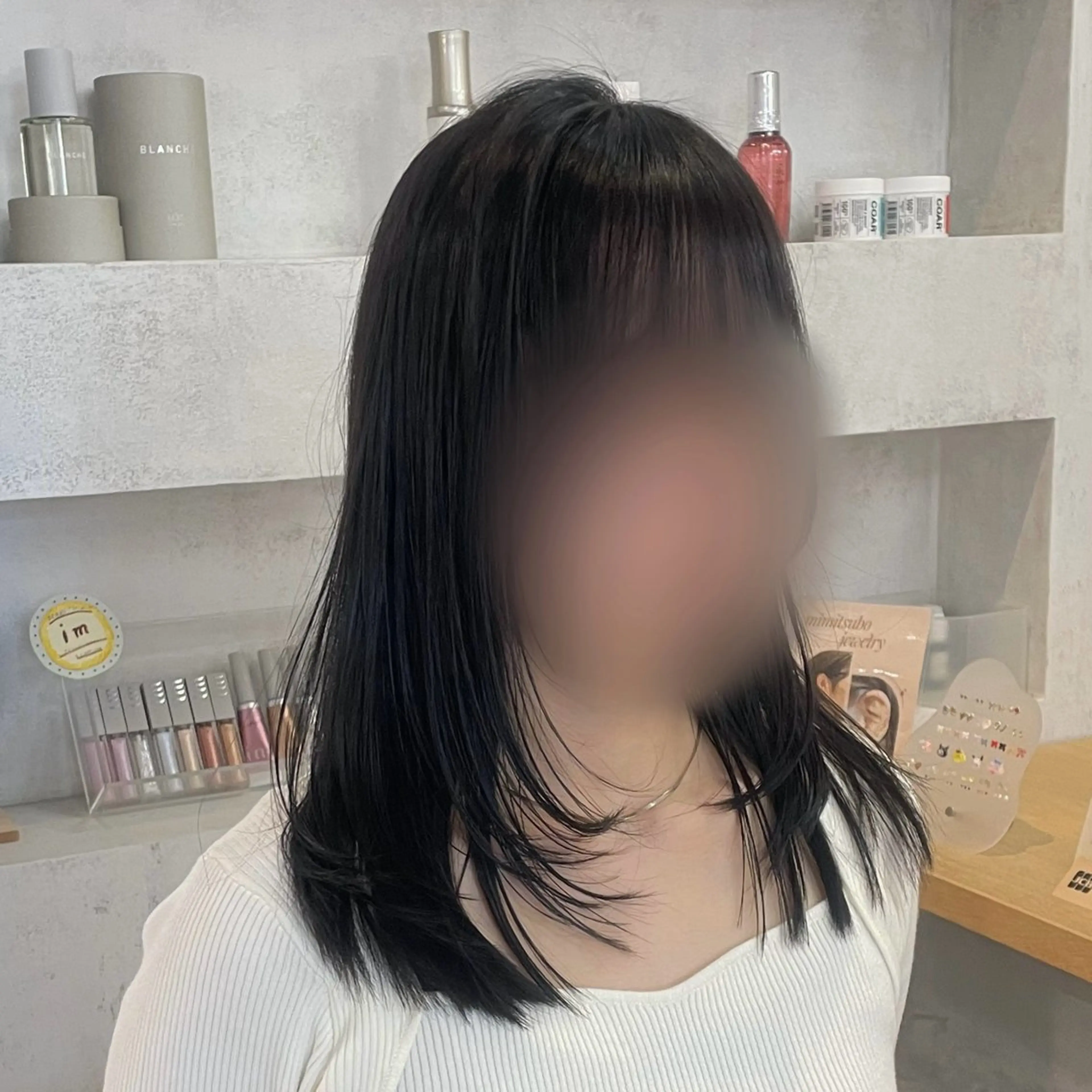 ミディアム ミディアムレイヤー レイヤーカット 濱野 玲奈のヘアスタイル