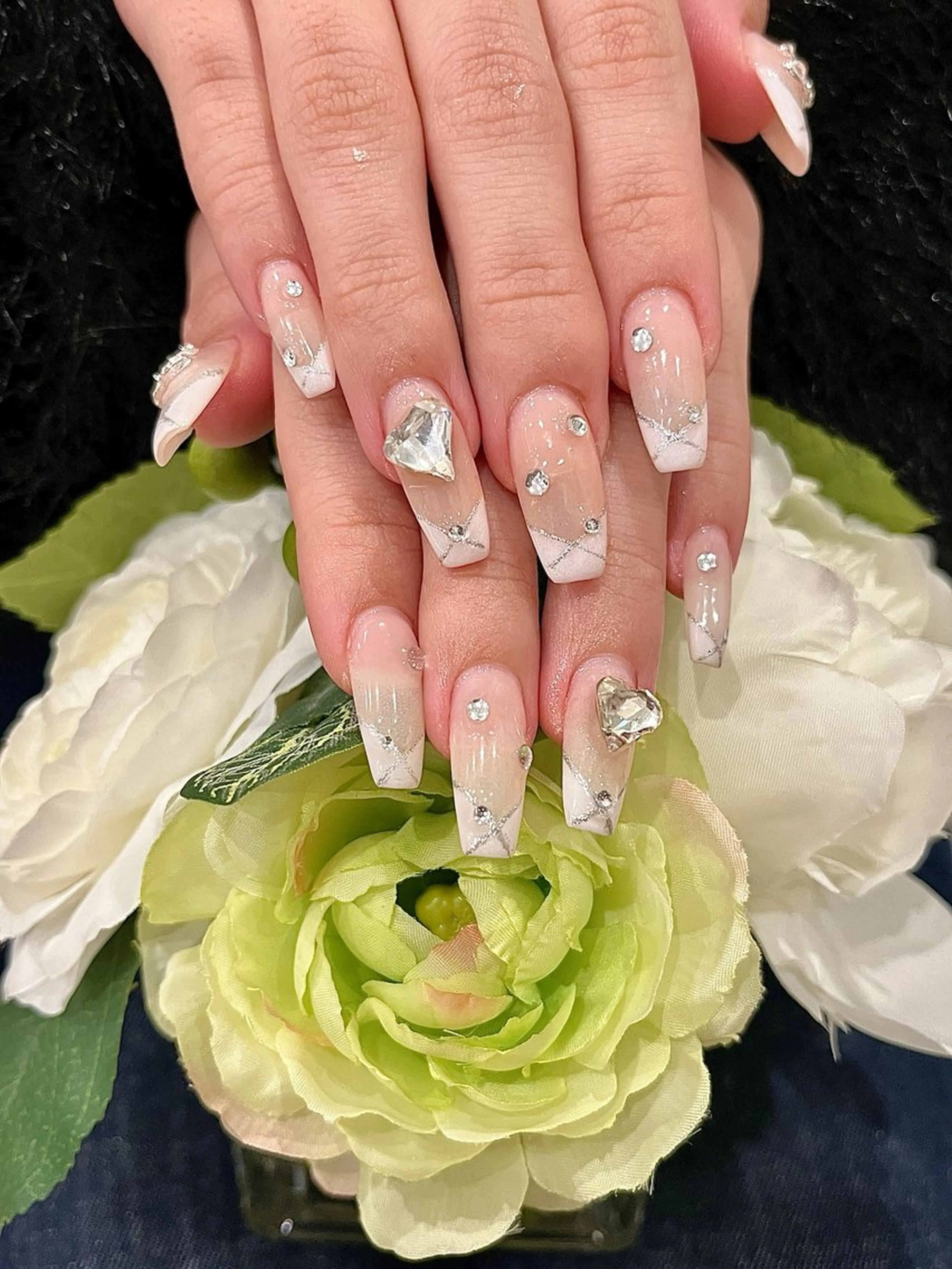 ネイル ピンク 冬ネイル ハンドネイル H&Bsalon カイのネイルデザイン