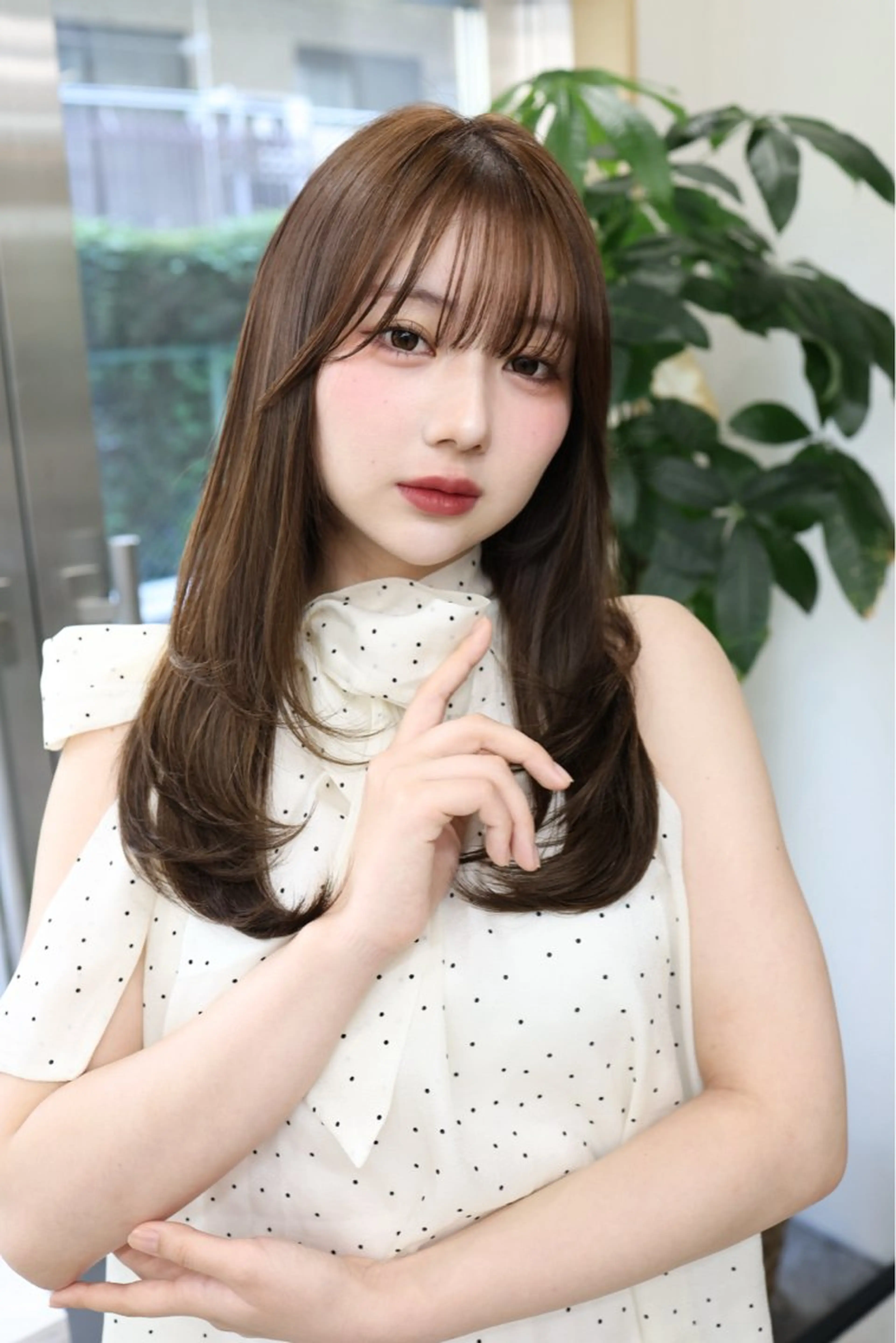 ロング カラー 藤原 亜美果のヘアスタイル