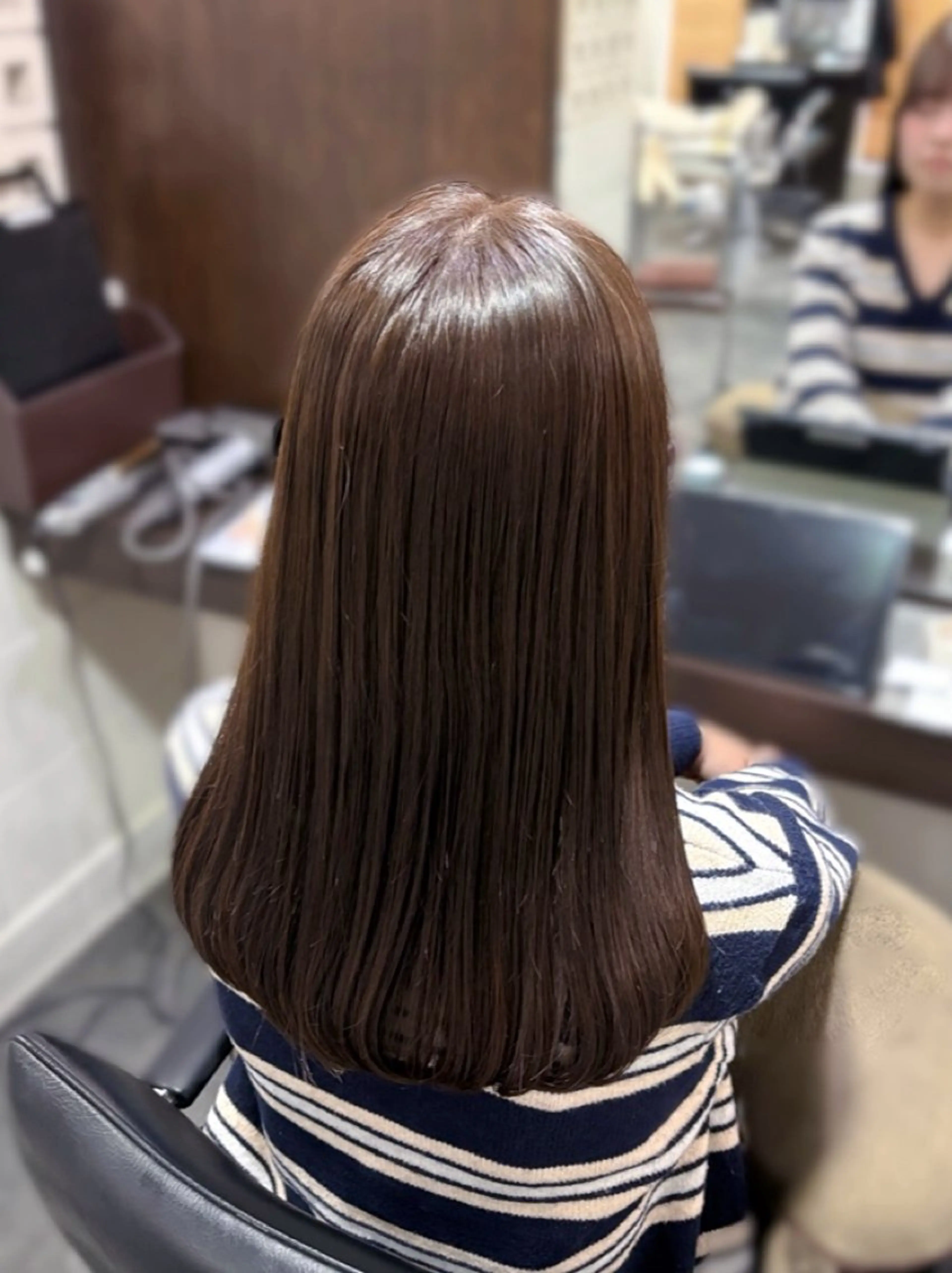 カラー グレージュ ヘアカラー 瀬田/韓国レイヤー/ トレンドヘア石田亜弥のヘアスタイル