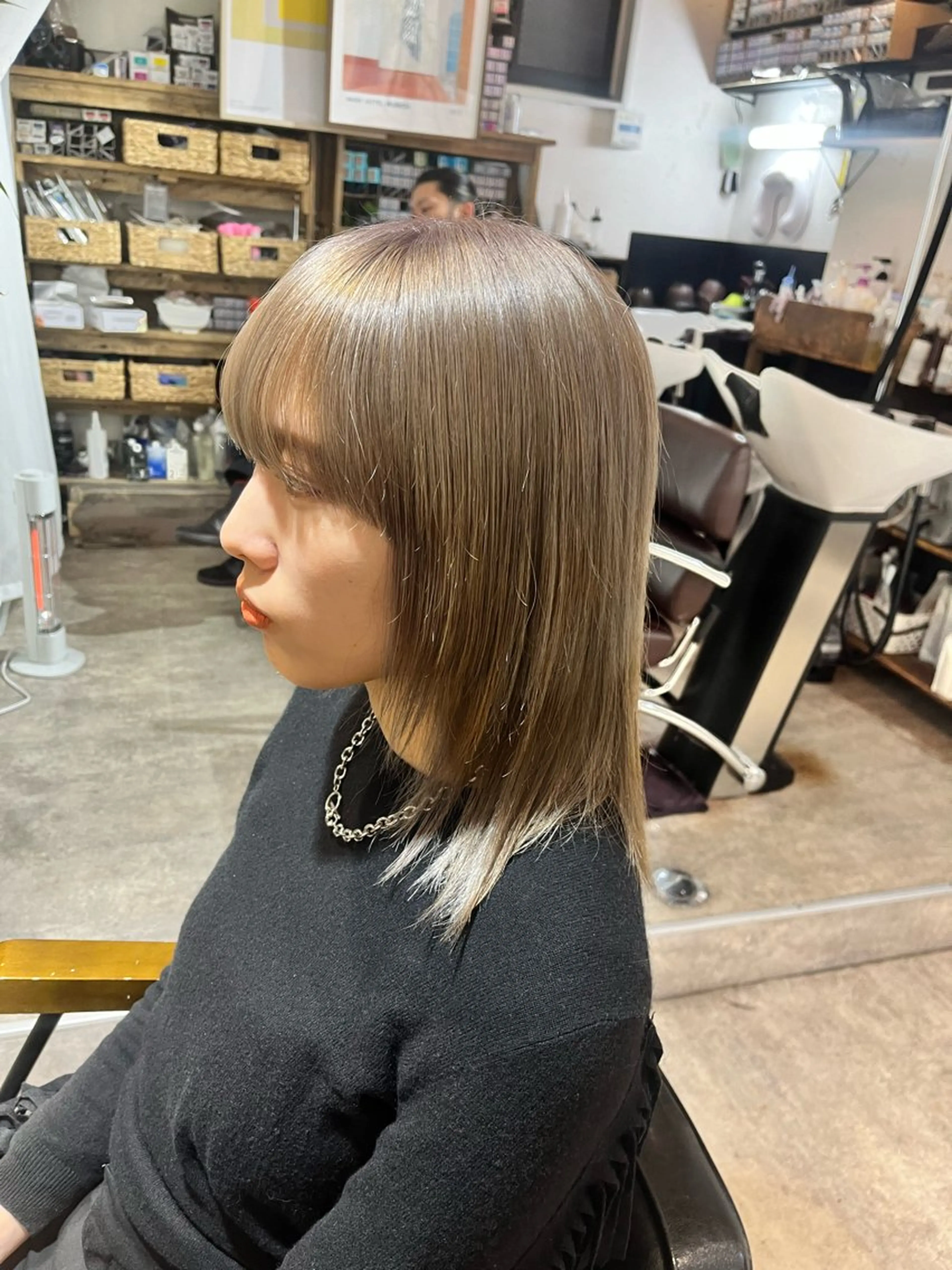 ミディアム 新宿/髪質改善 艶カラー👶Renaのヘアスタイル