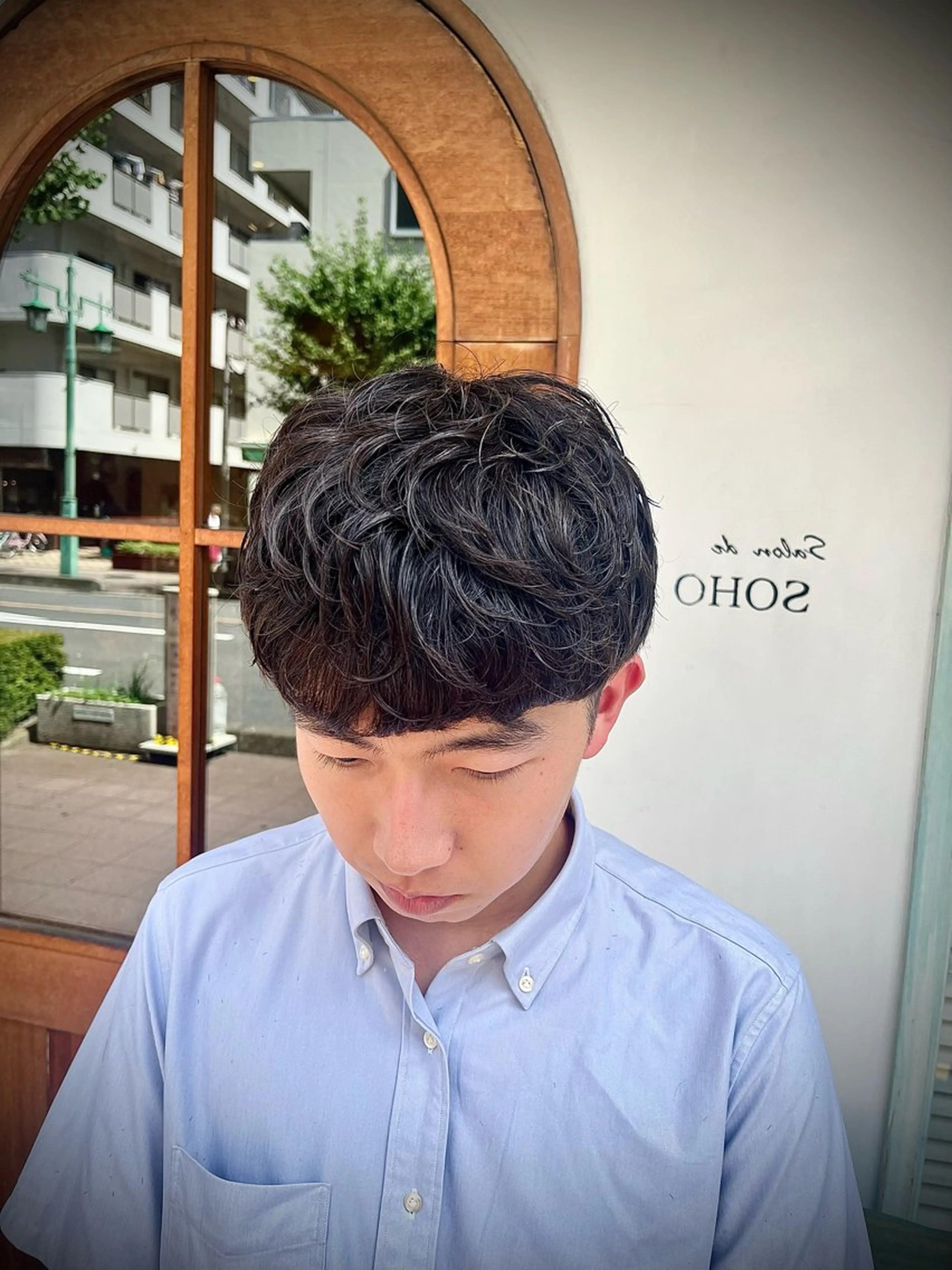 メンズ メンズパーマ カット 🟦メンズ特化🟦 たかしま　あさひのヘアスタイル