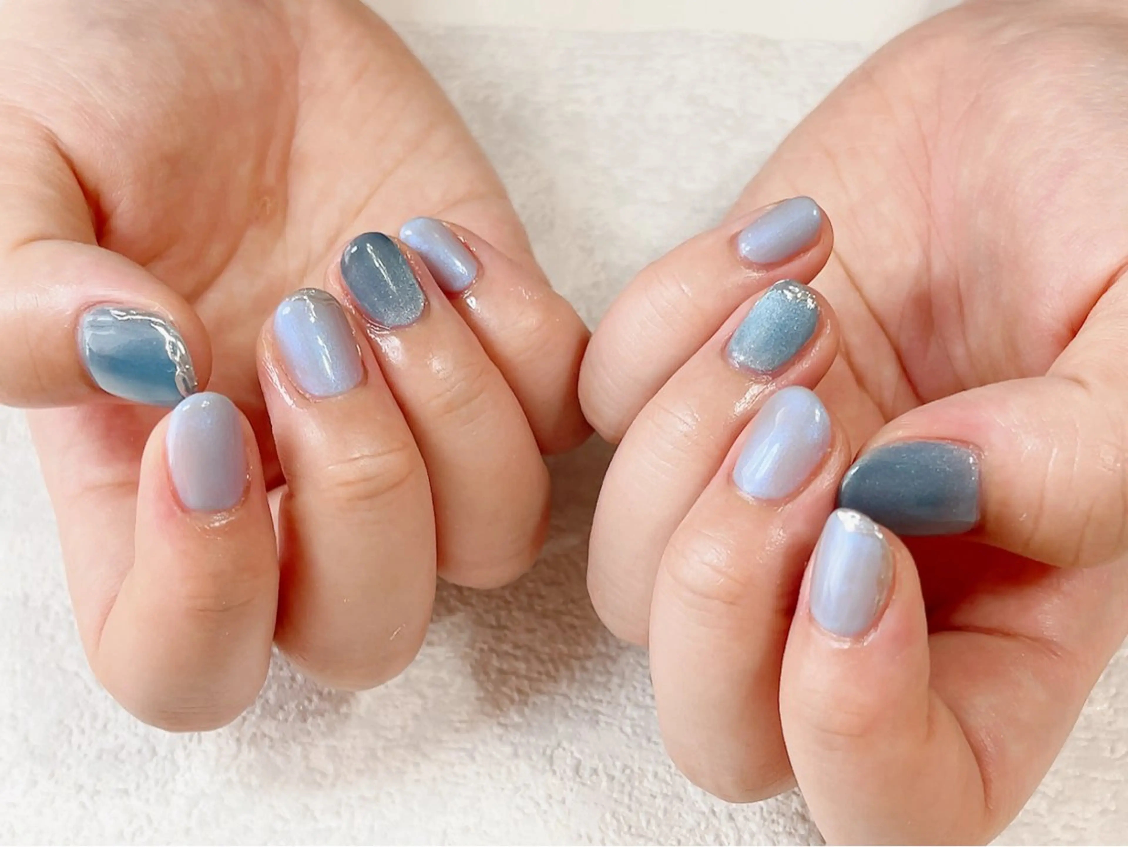 ネイル ジェルネイル マグネットネイル メンズネイル パラジェル 夏ネイル ハンドネイル kikinail 溝の口のネイルデザイン