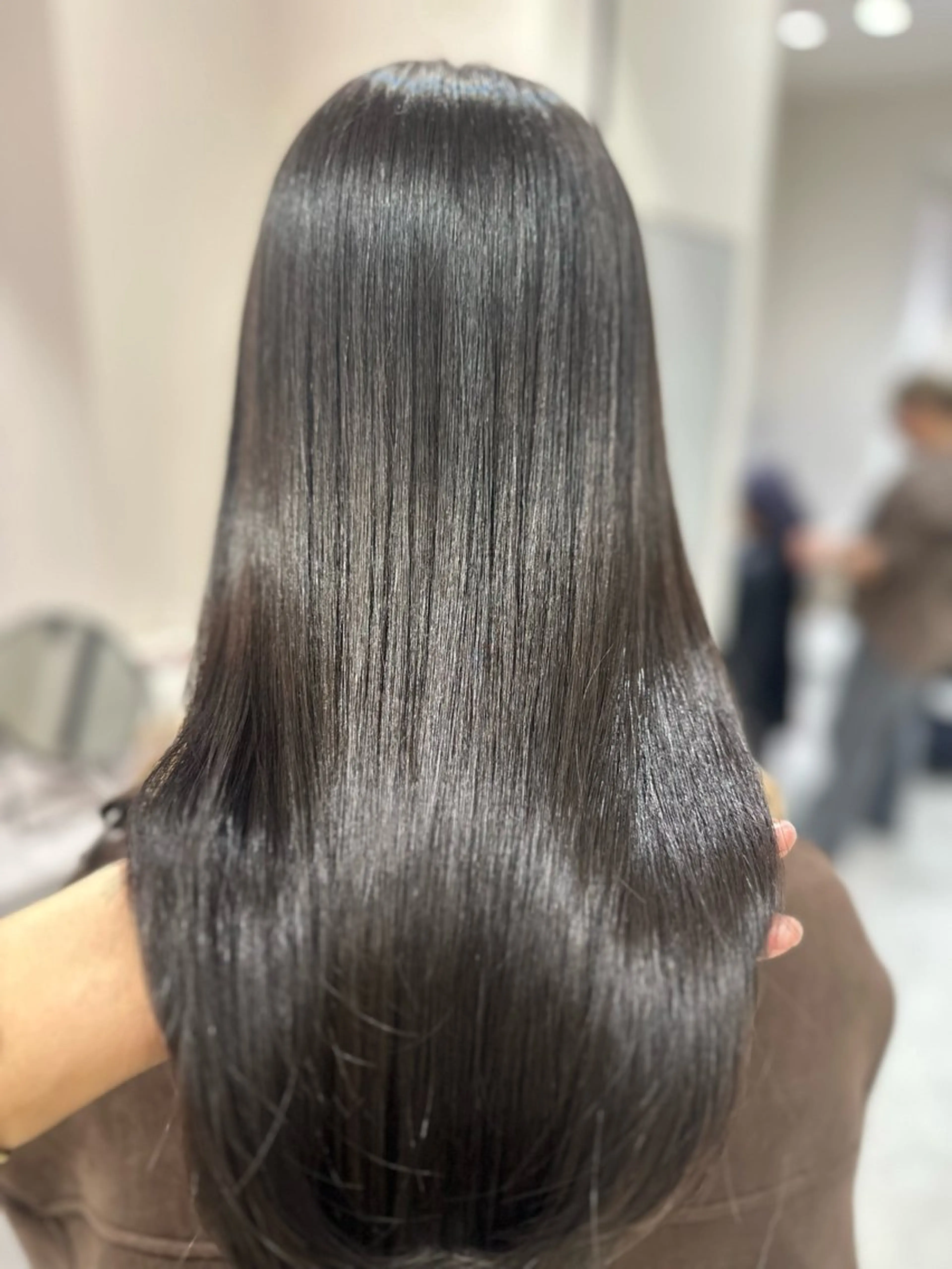 ロング カラー カット ヘアカラー 縮毛矯正 トリートメント 韓国レイヤー✨ yasuko銀座のヘアスタイル