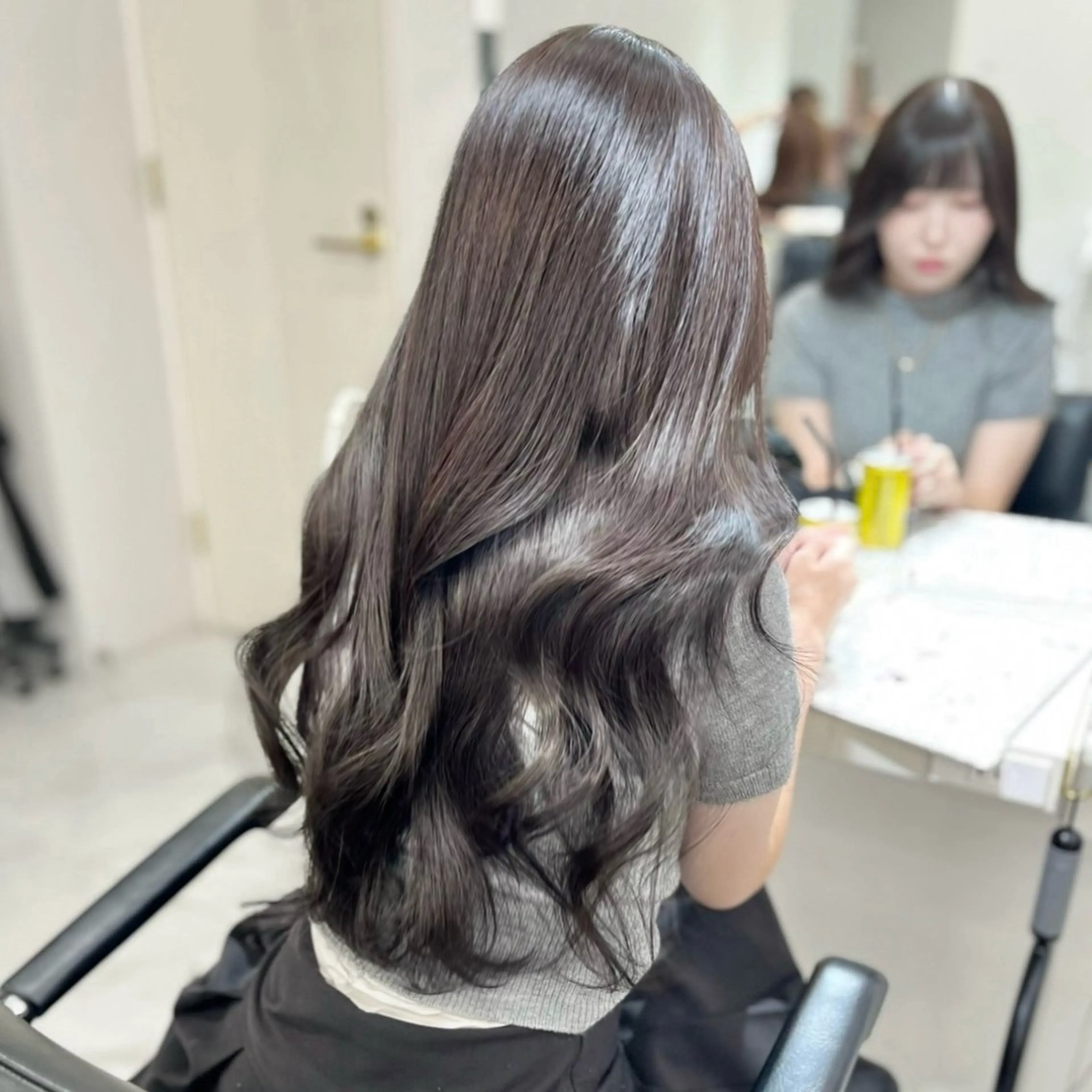 ロング カラー 透明感カラー レイヤーカット 上品韓国ヘア🩶艶髪 🩶渋谷/aoiのヘアスタイル