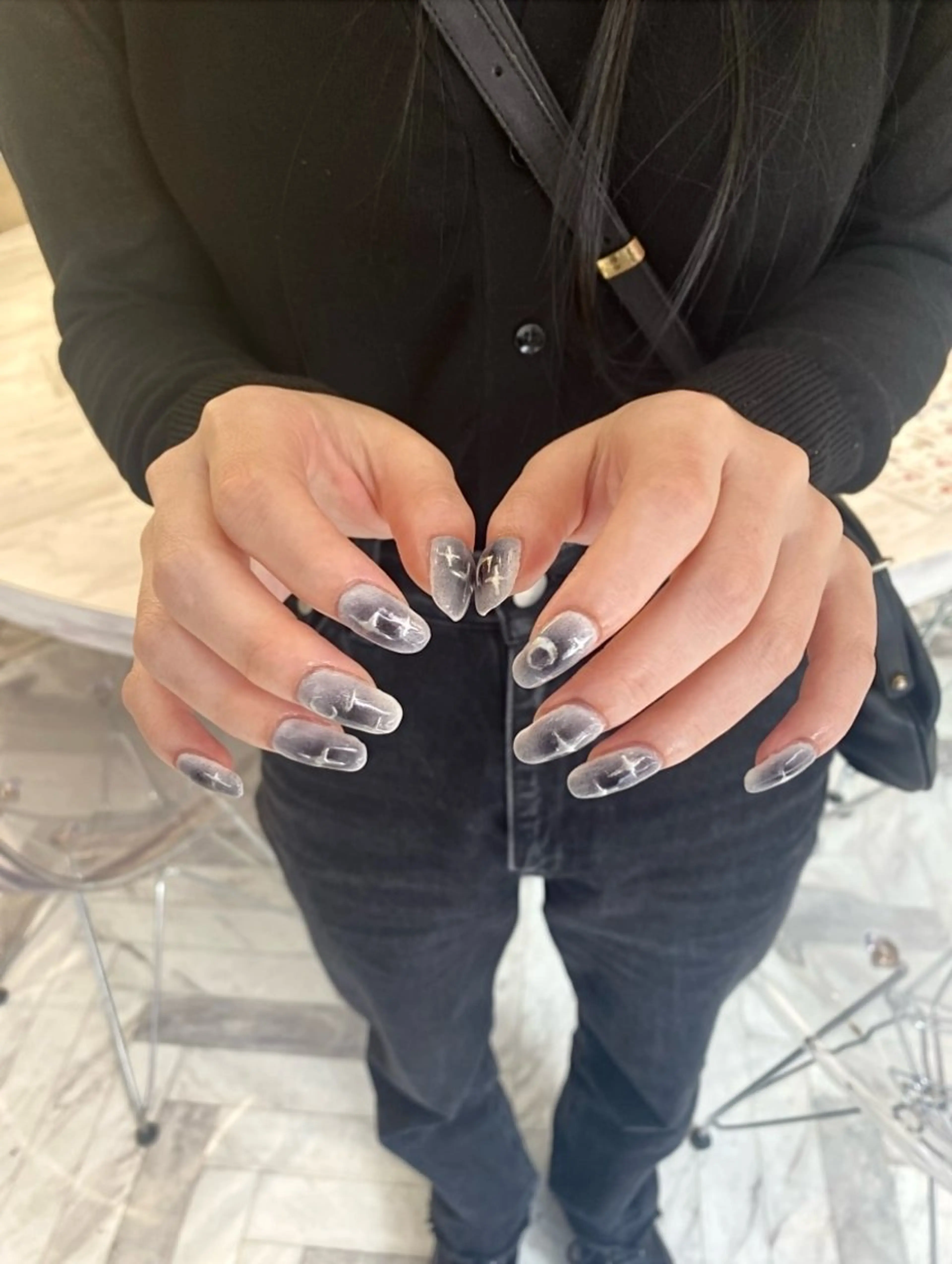 ネイル ハンドネイル ハンドケア カンナ【Y2Kネイル /コーンロウ】のネイルデザイン