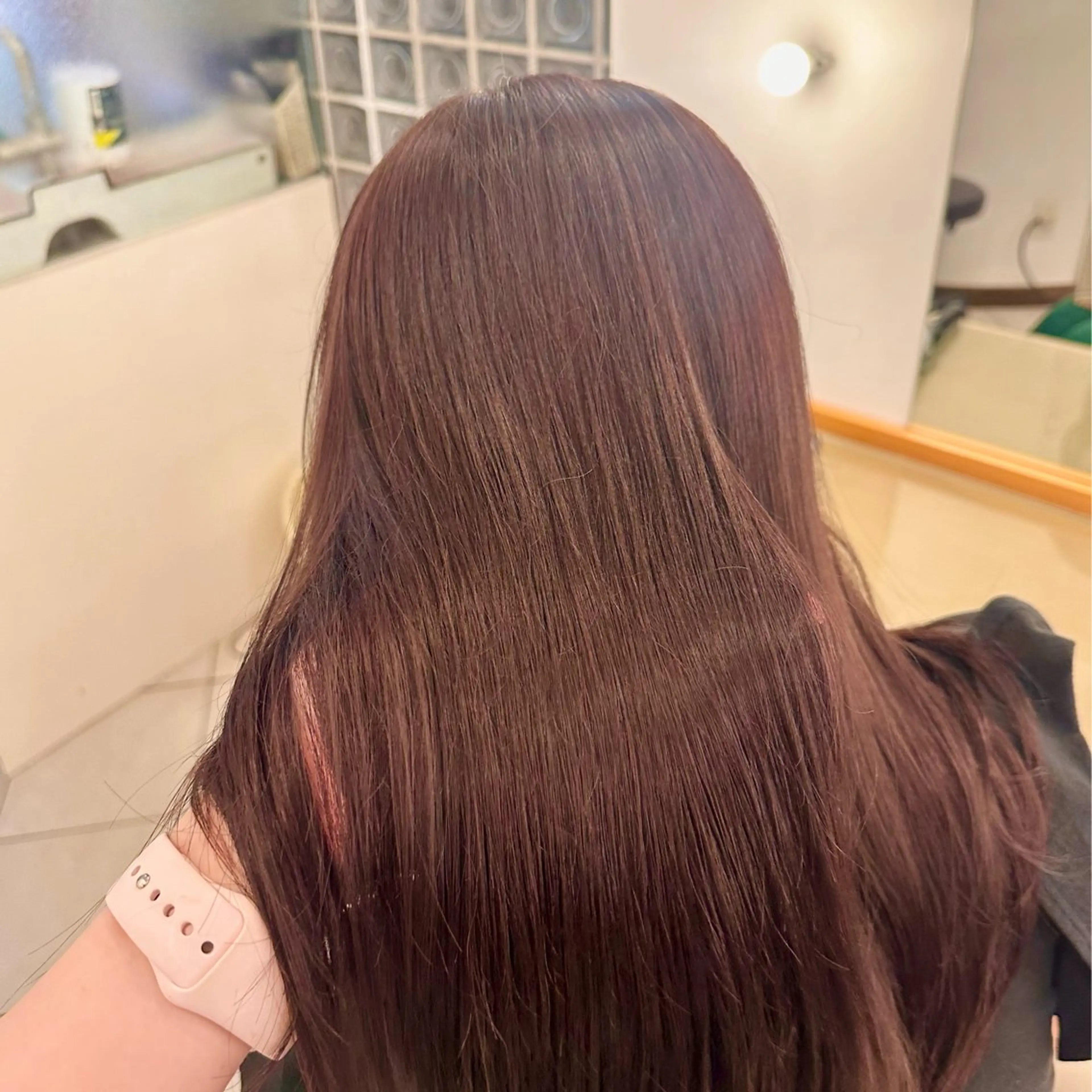 ロング カラー ベージュカラー ブリーチ ブリーチなしカラー ピンクカラー ピンクベージュ fiorista🌼 ayanaのヘアスタイル