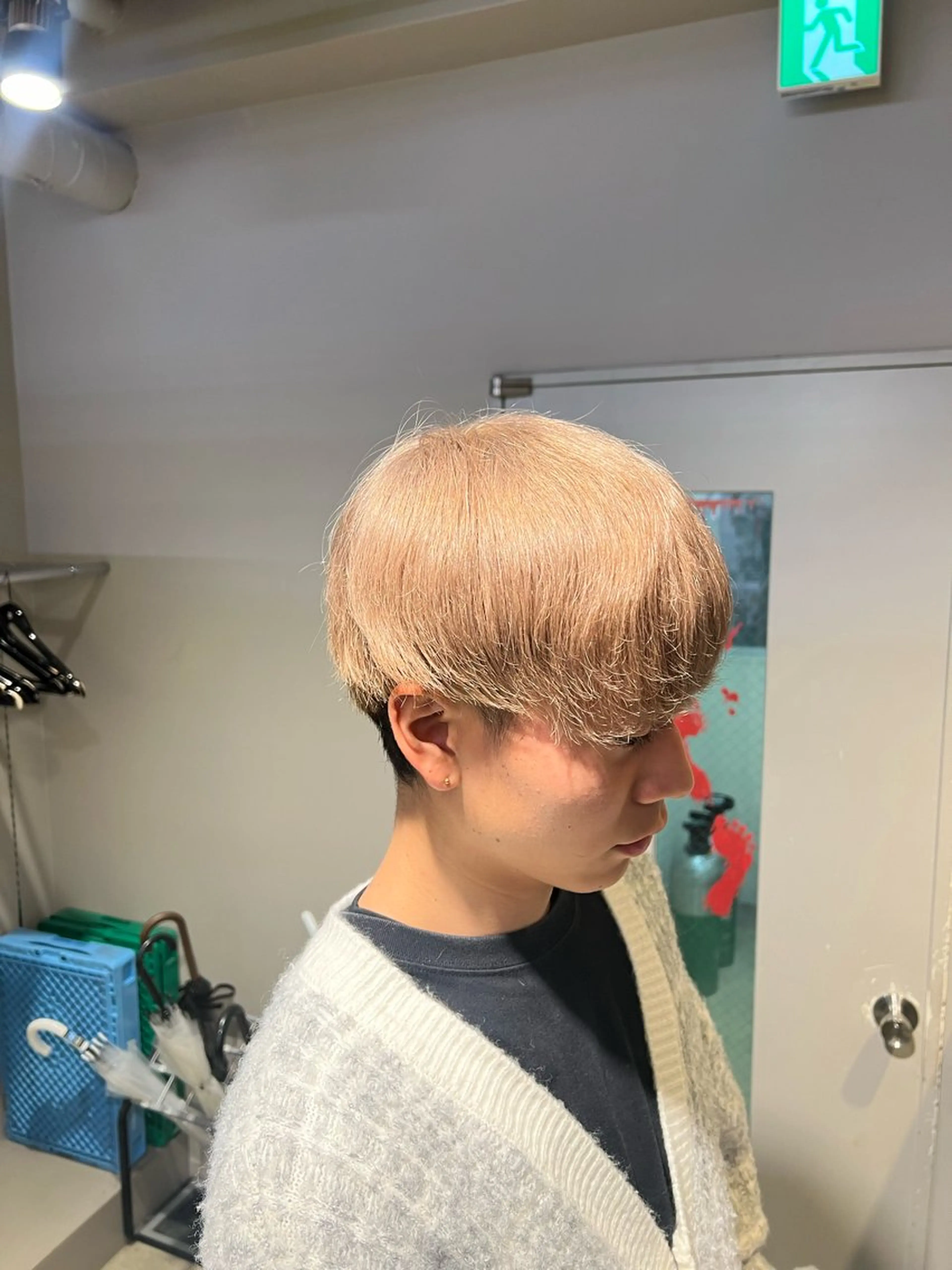 ショート カラー パーマ メンズ ヘアカラー トリートメント 韓国レイヤーカット /REIのヘアスタイル