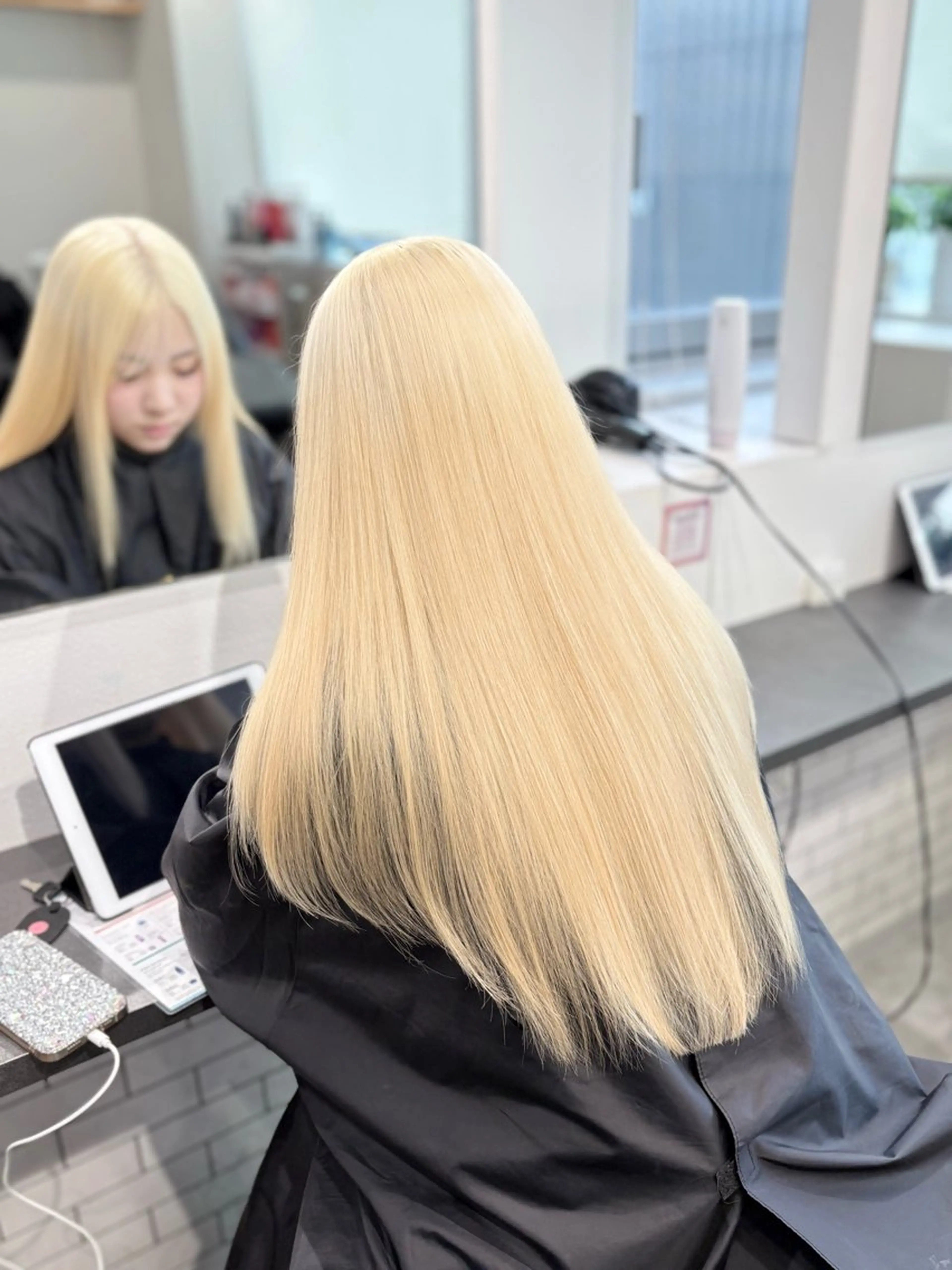 ロング カラー ヘアカラー トリートメント GaKu/ハイトーン /ブリーチ/ブロンドのヘアスタイル