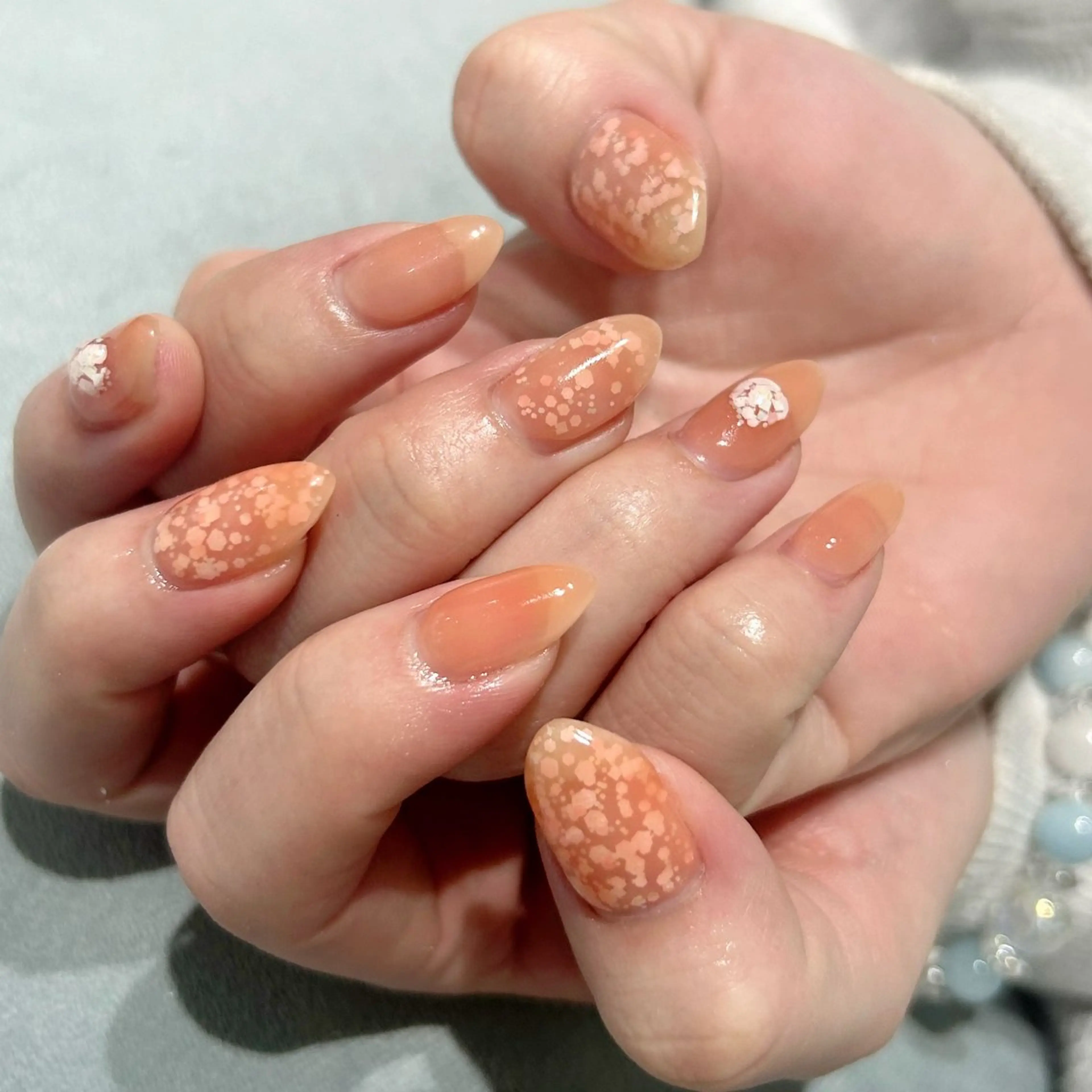 ネイル 春ネイル はあとねいる筑紫口店 Hitomiのネイルデザイン