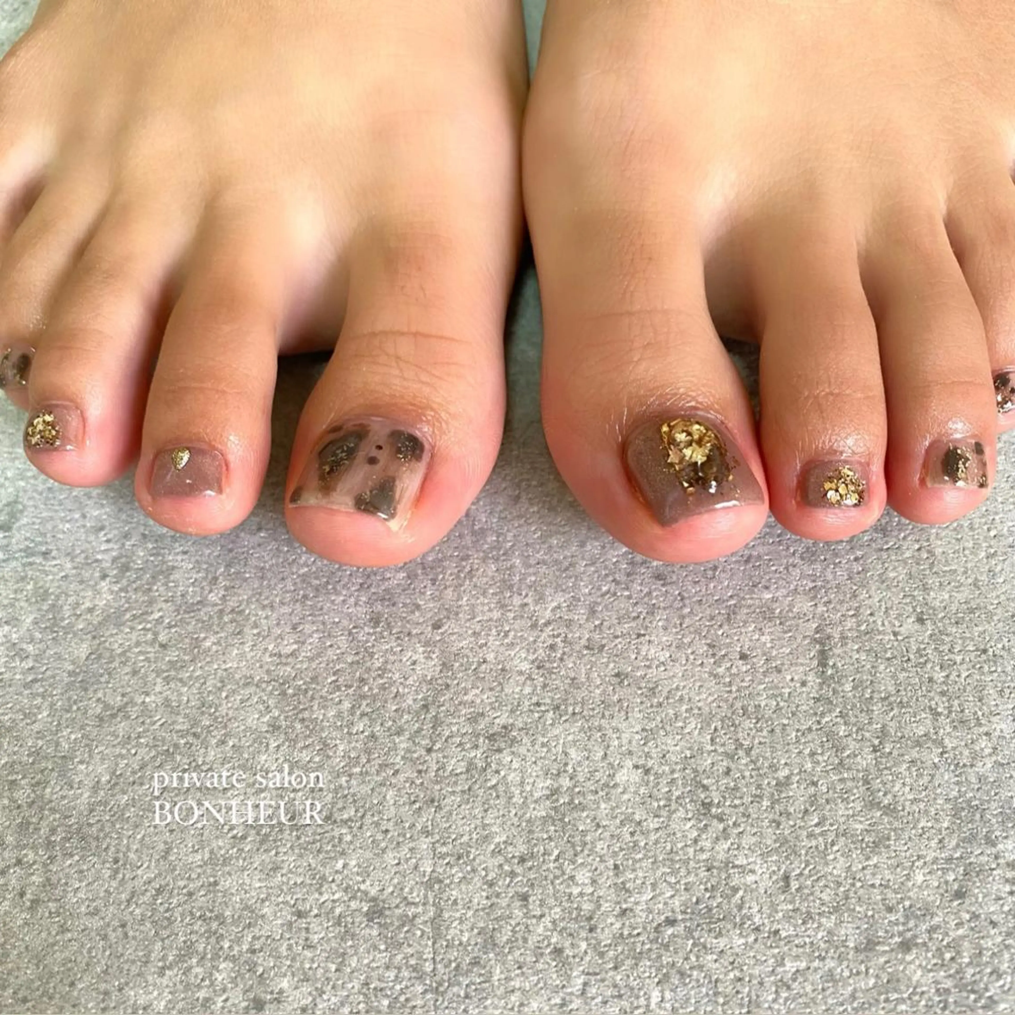 ネイル フットネイル BONHEUR Annaのネイルデザイン