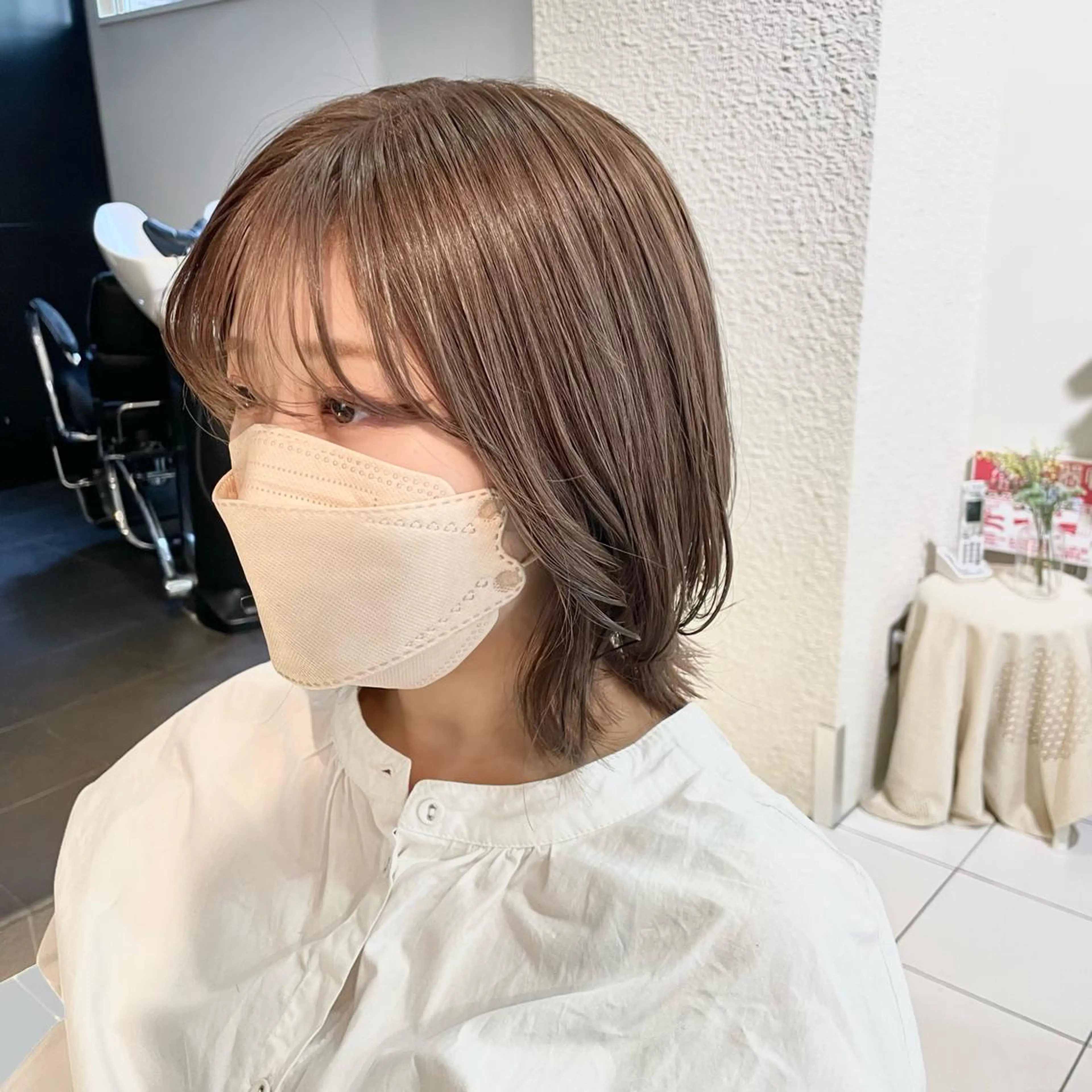 ミディアム カラー 透明感カラー/ 寺田千雅子のヘアスタイル