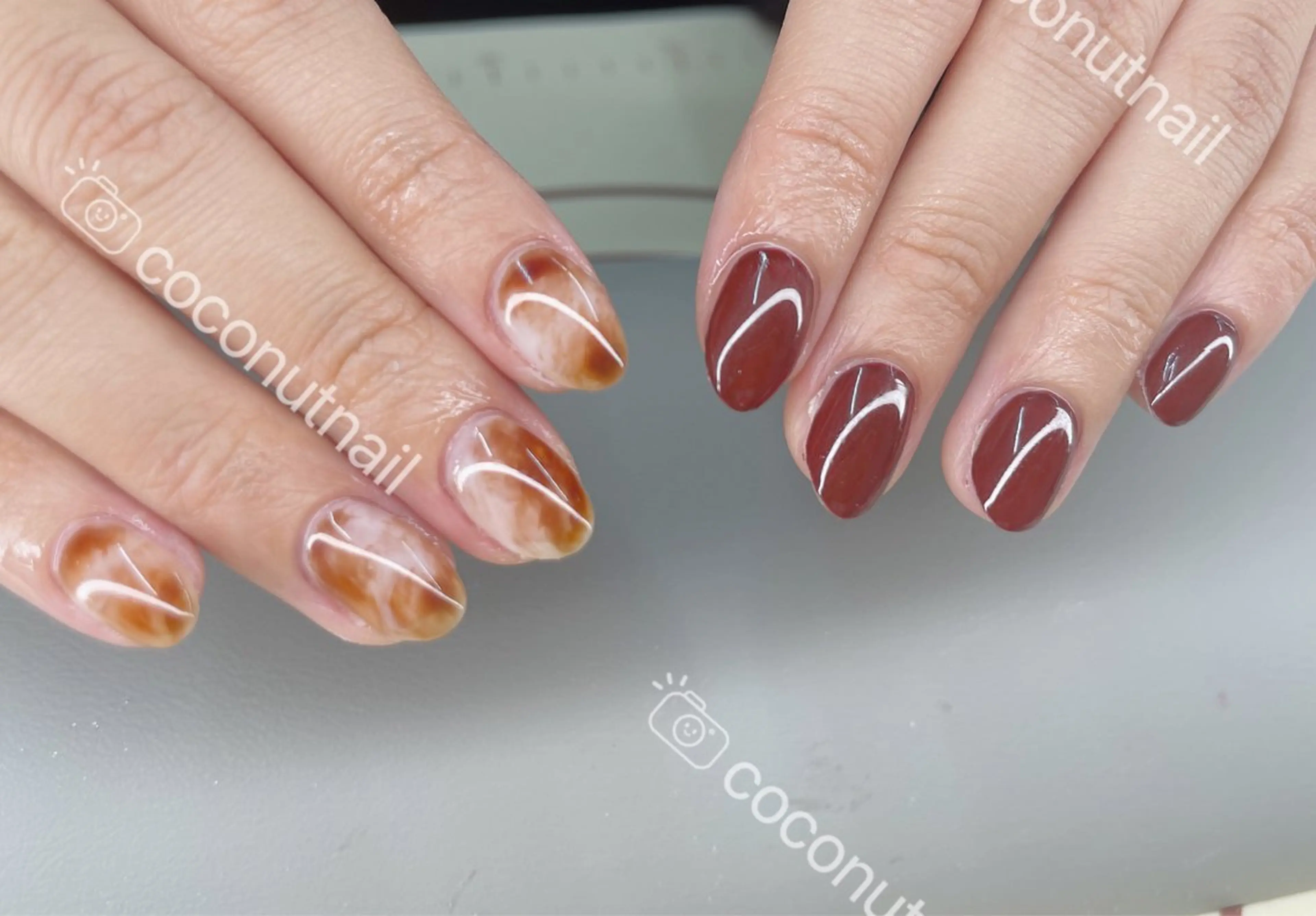 ネイル ハンドネイル 神田 ココナッツのネイルデザイン
