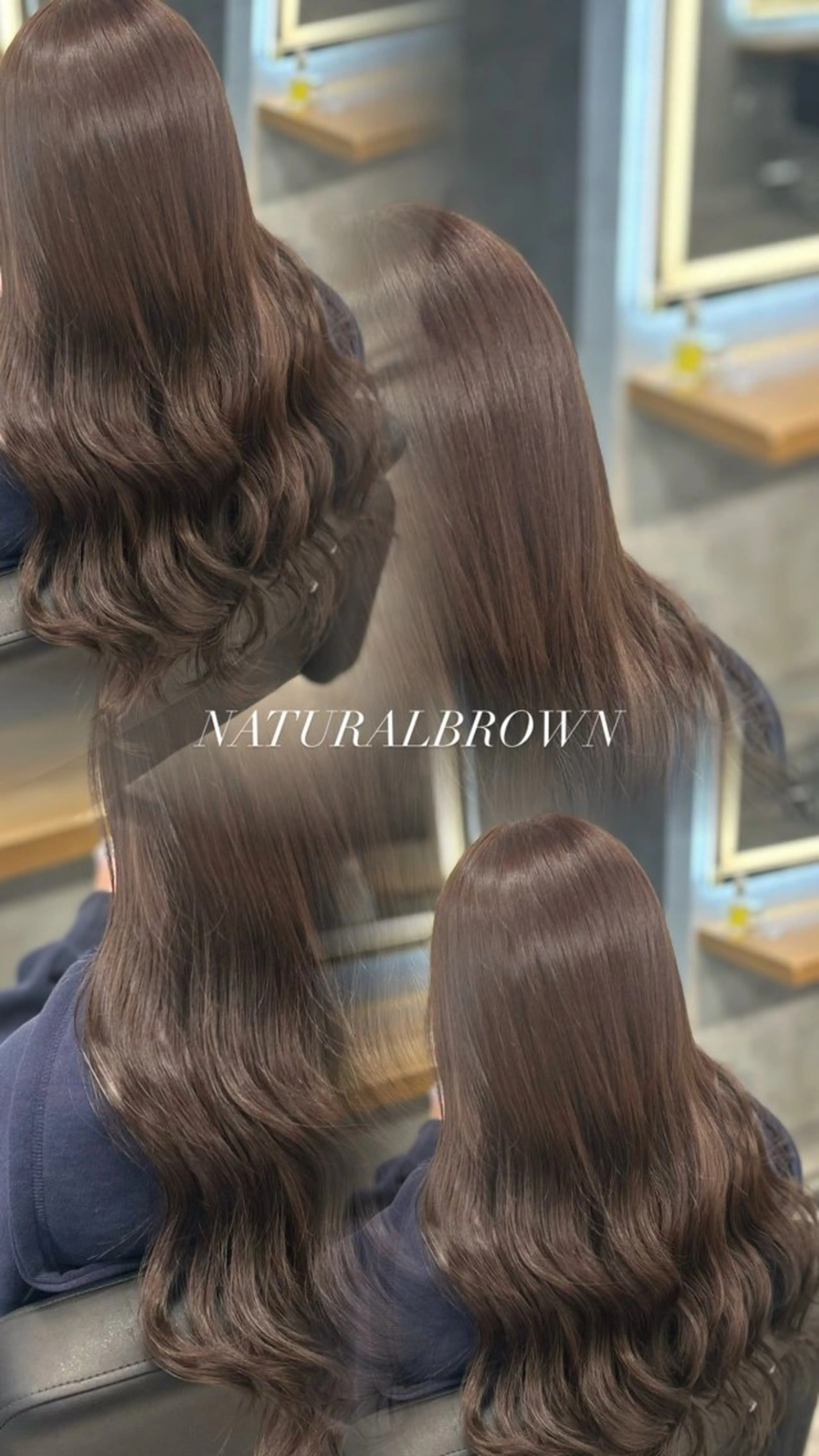 ロング カラー ヘアカラー トリートメント ナチュラル艶カラー/ YUNAのヘアスタイル