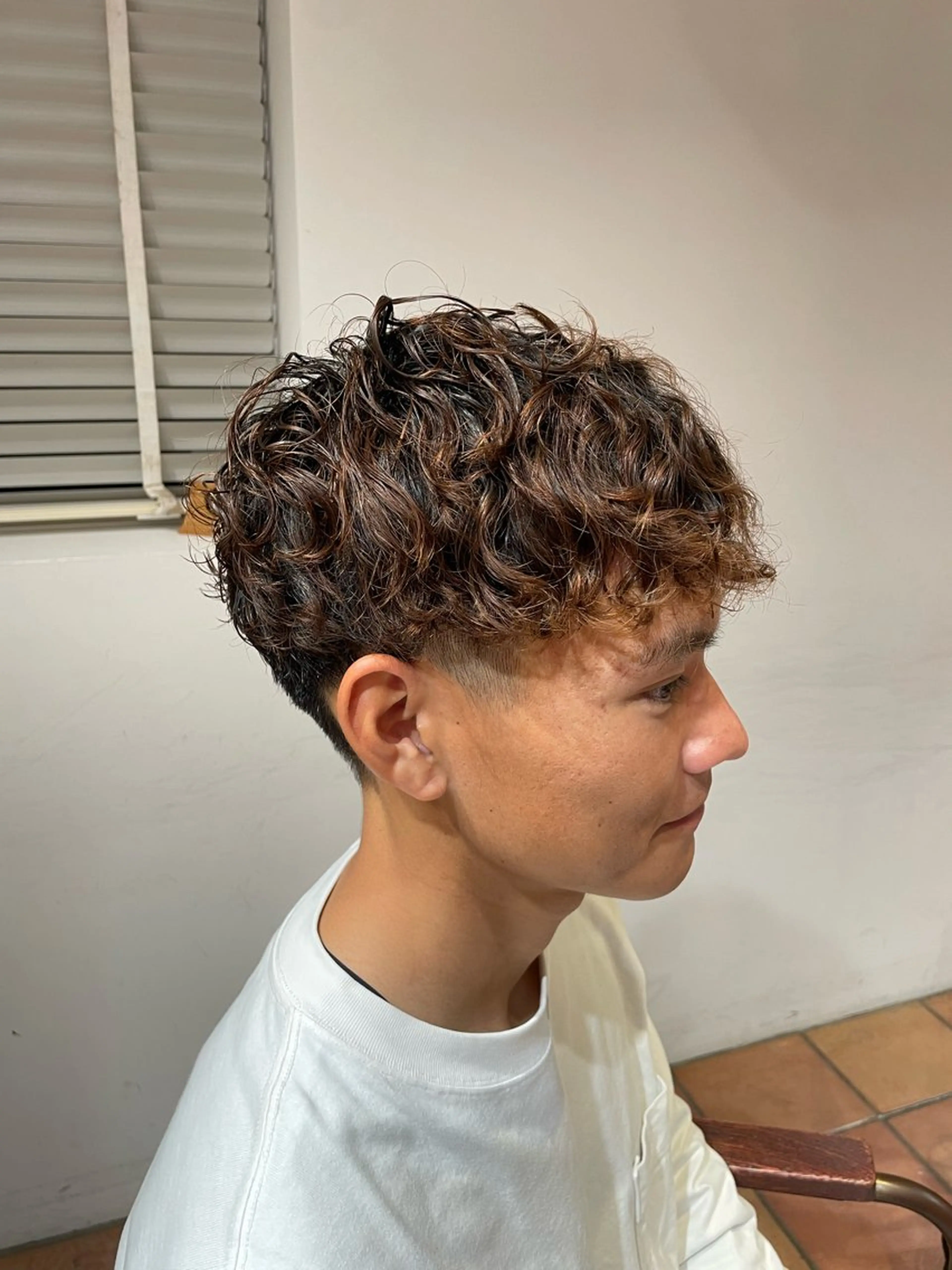 パーマ メンズ カット パーマ MOEKA🌺レディ ースカットモデルのヘアスタイル