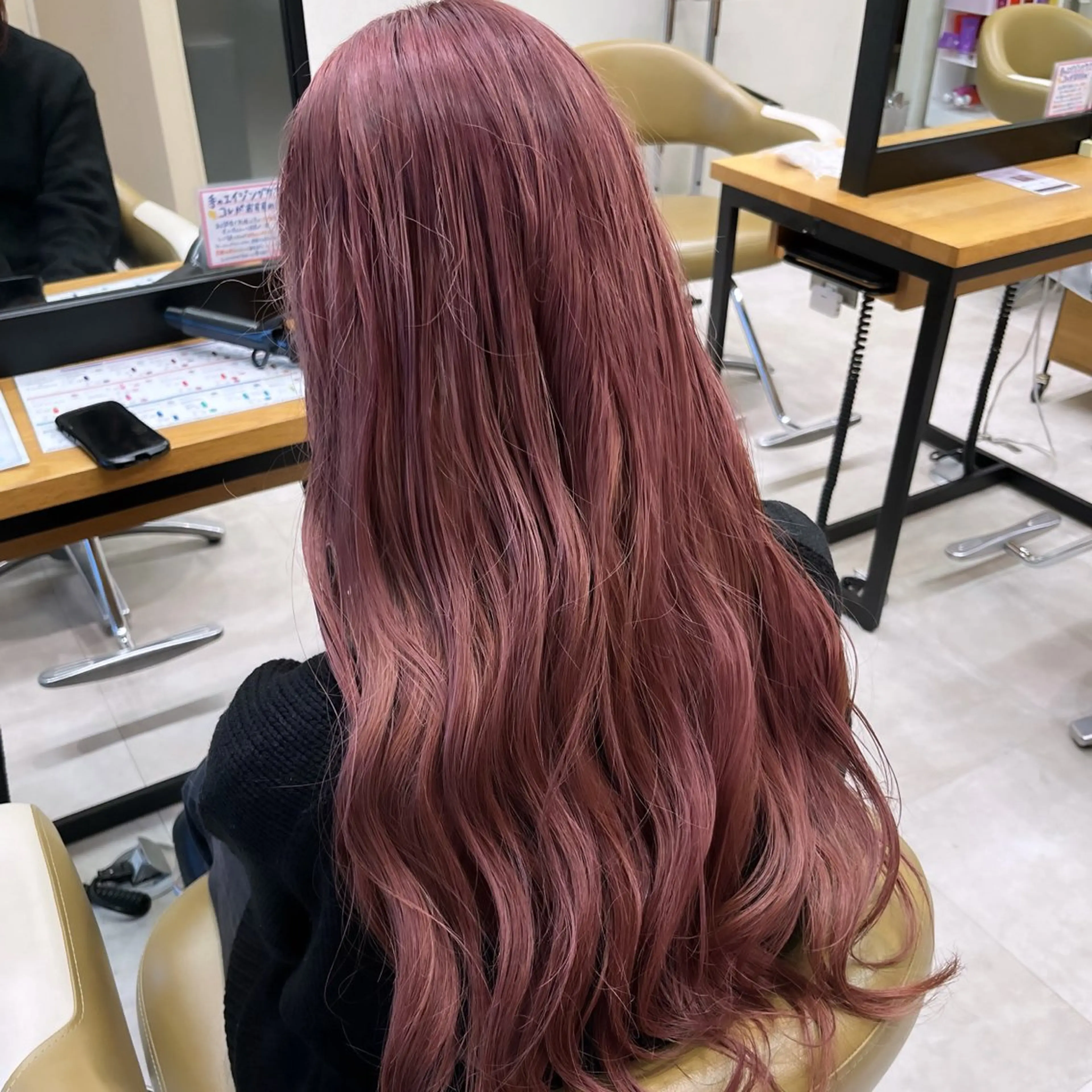 ロング カラー ピンクカラー レイヤーカット/ カラー/ko-noのヘアスタイル